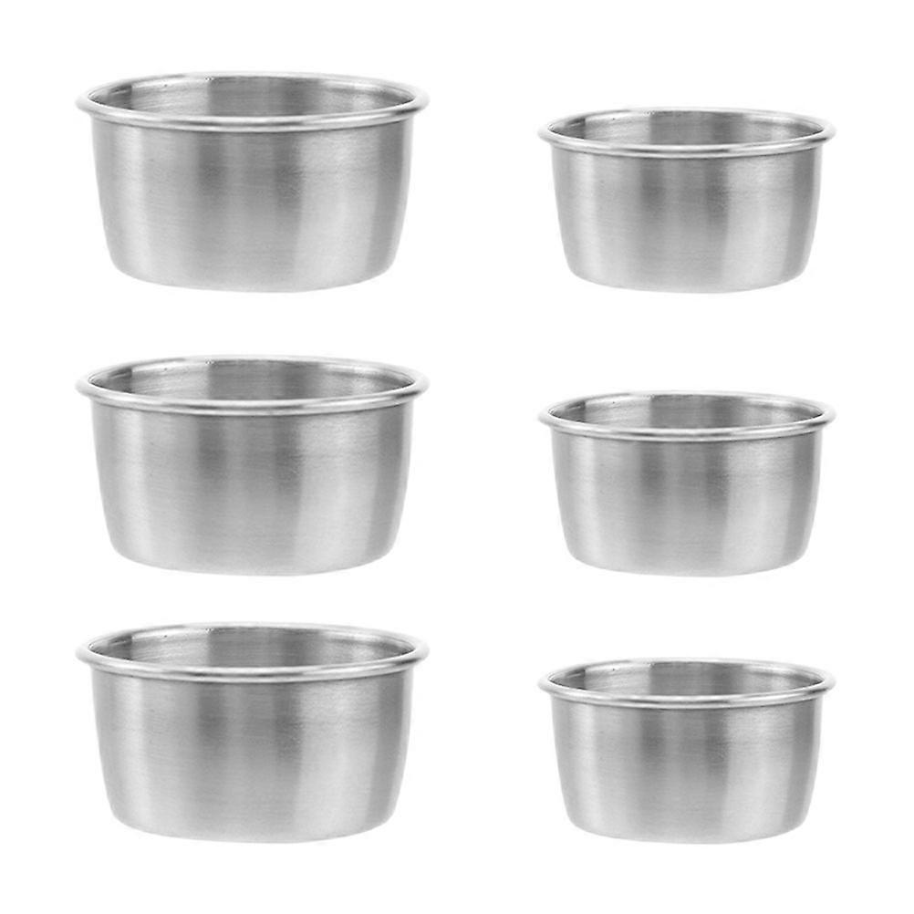 Stainless Steel Dipping Sauce Cups Silver for Kitchen 18Pcs