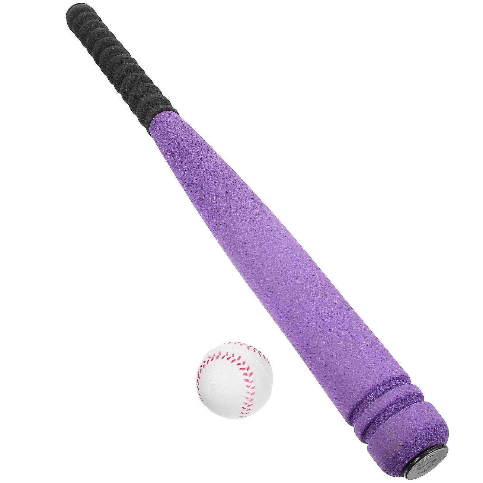 Children's Baseball Set Accessory Exercise Coordination Outdoor Games 2 Sets Purple