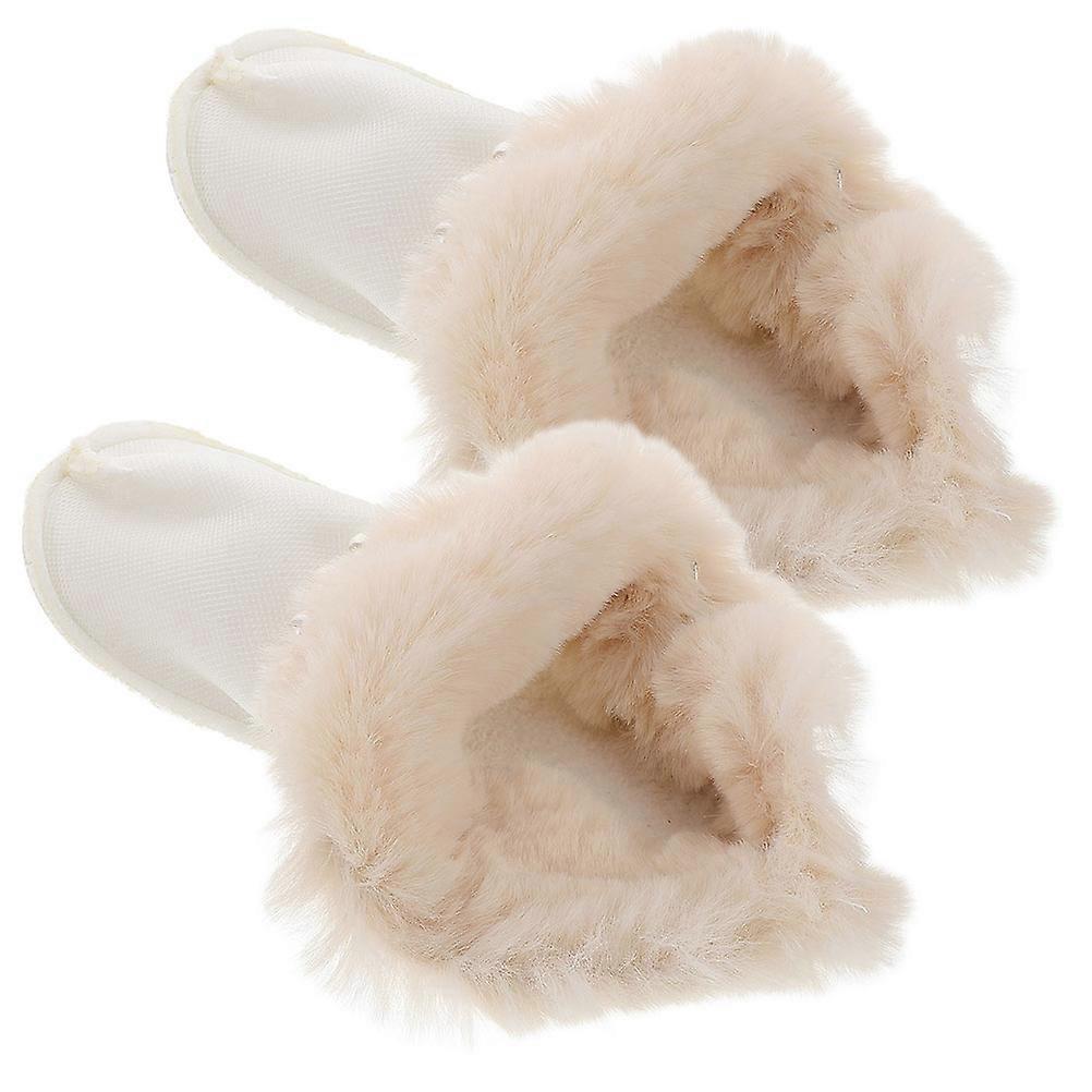 Fluffy Detachable Shoe Inserts for Warm Winter Use 5Pairs White Liners