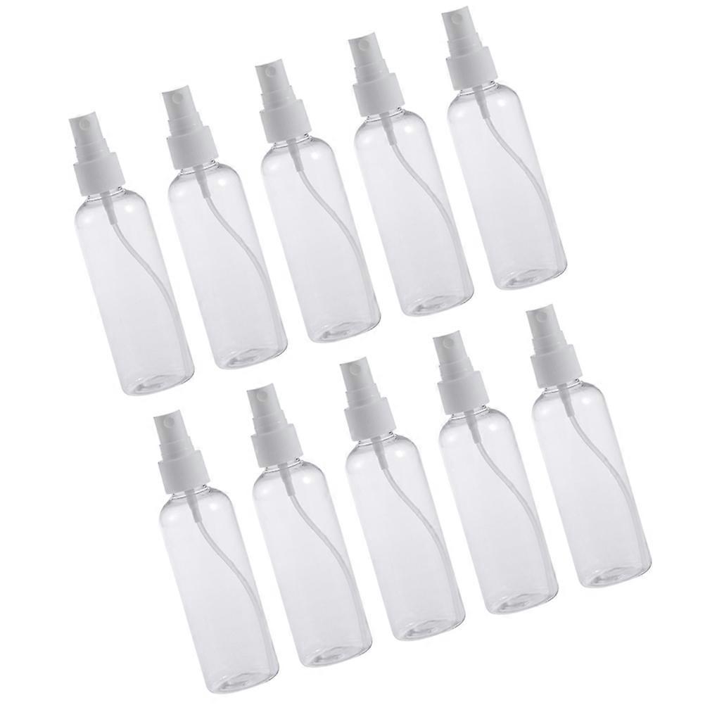 10Pcs Transparent Spray Bottles Empty for Storage Plastic Refillable