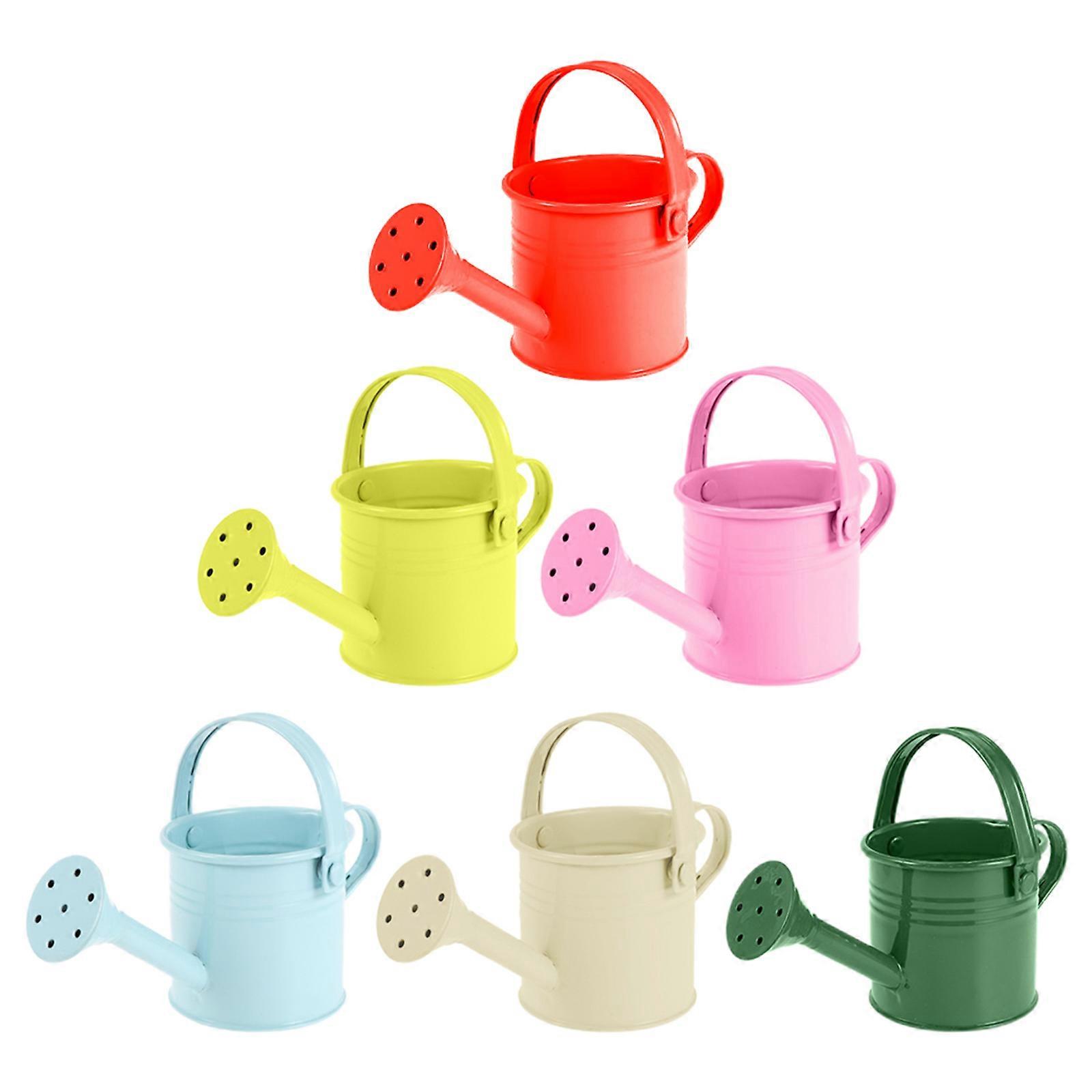 Watering Can For Kids Iron 18 Pcs Small Water Can Assorted Color Decorative Use Gardening Tools