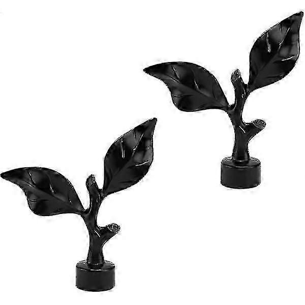 2 gardinstangsafslutninger, dekorative gardinstangsender