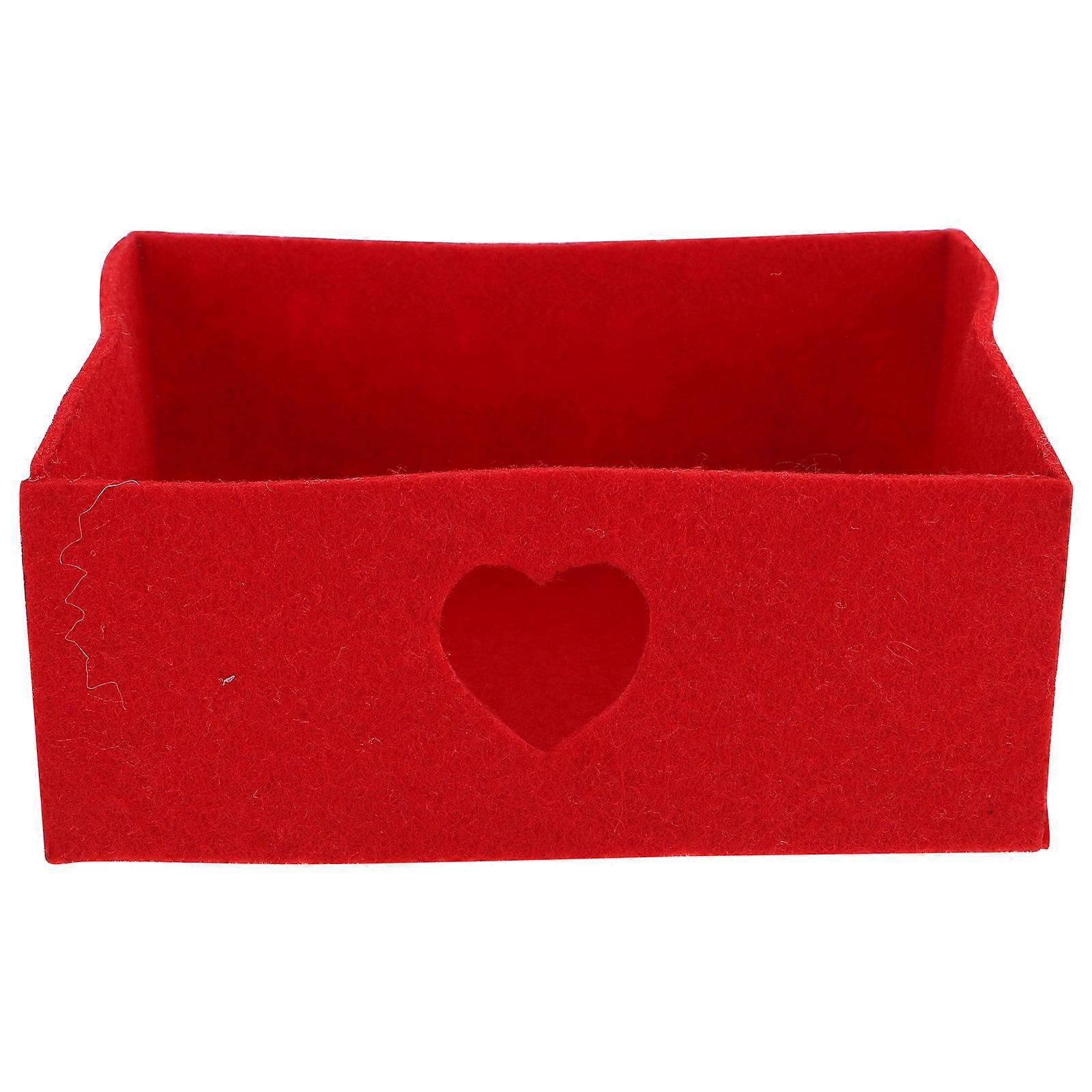Wedding Candy Treat Box Cloth Desktop Candy Box for Storage Use 6Pcs