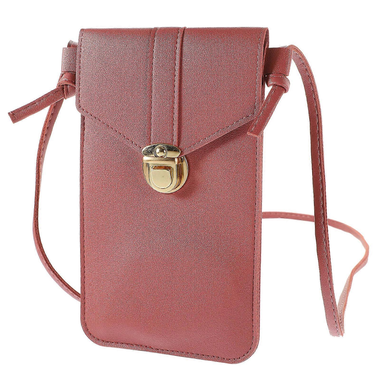 Portable Phone Purse for Storage Use 3Pcs Watermelon Red PU
