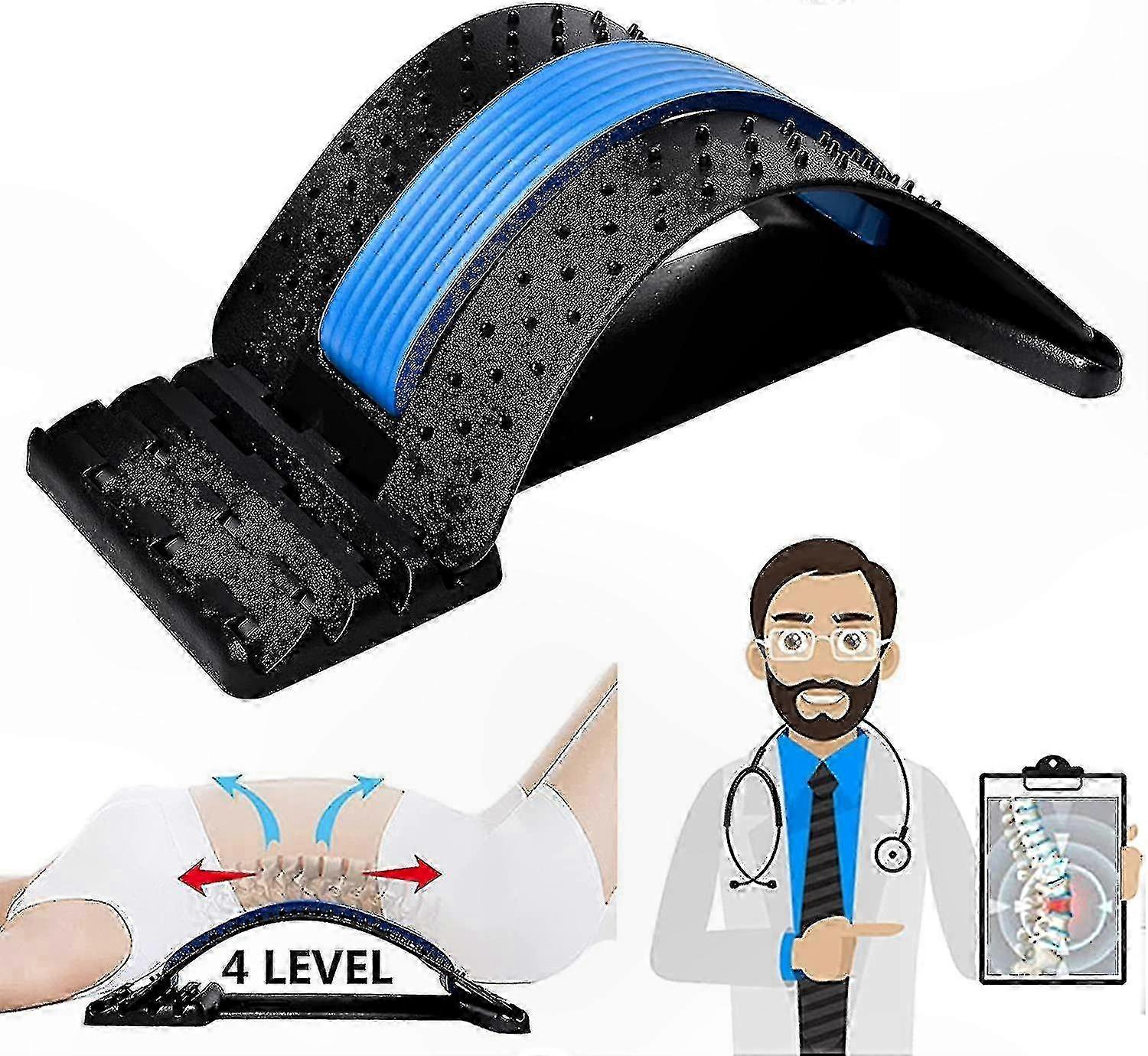 Multi-Level Lumbar Support Device for Back Pain Relief and Spine Alignment