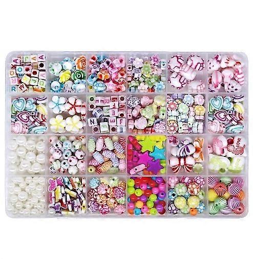 DIY Beads Jewelry Making Set with String for Kids Craft