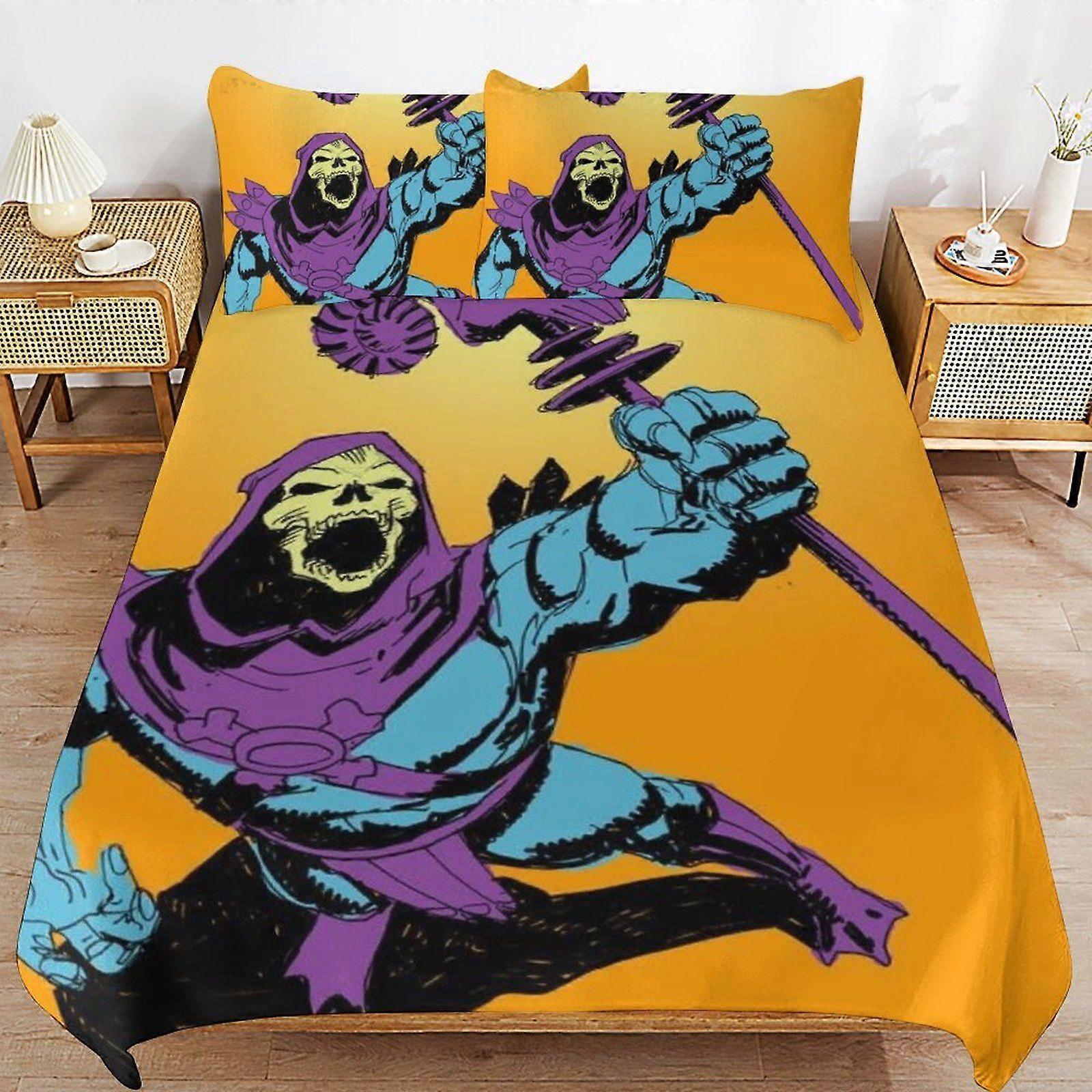 a551 Skeletor Comfort Base Sleep Solution Strong Thread Feel Machine Clean Fabric Duvet Cover Sets Idea b551