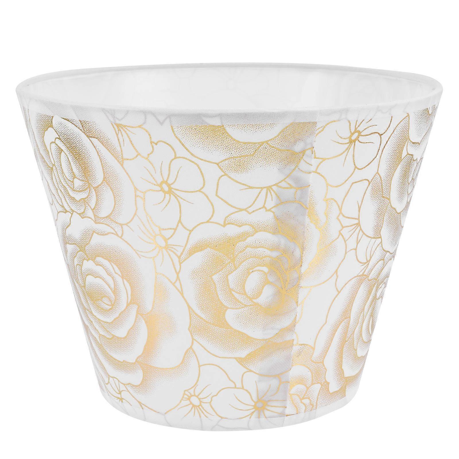 Fabric Golden Flower Lamp Shade for Decoration 3Pcs Table Lamp Shade