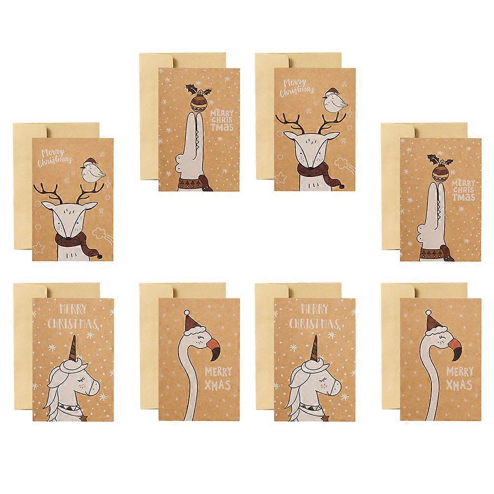 Wish Cards Kraft Paper Greeting Cards for Party Use 24Pcs Pack