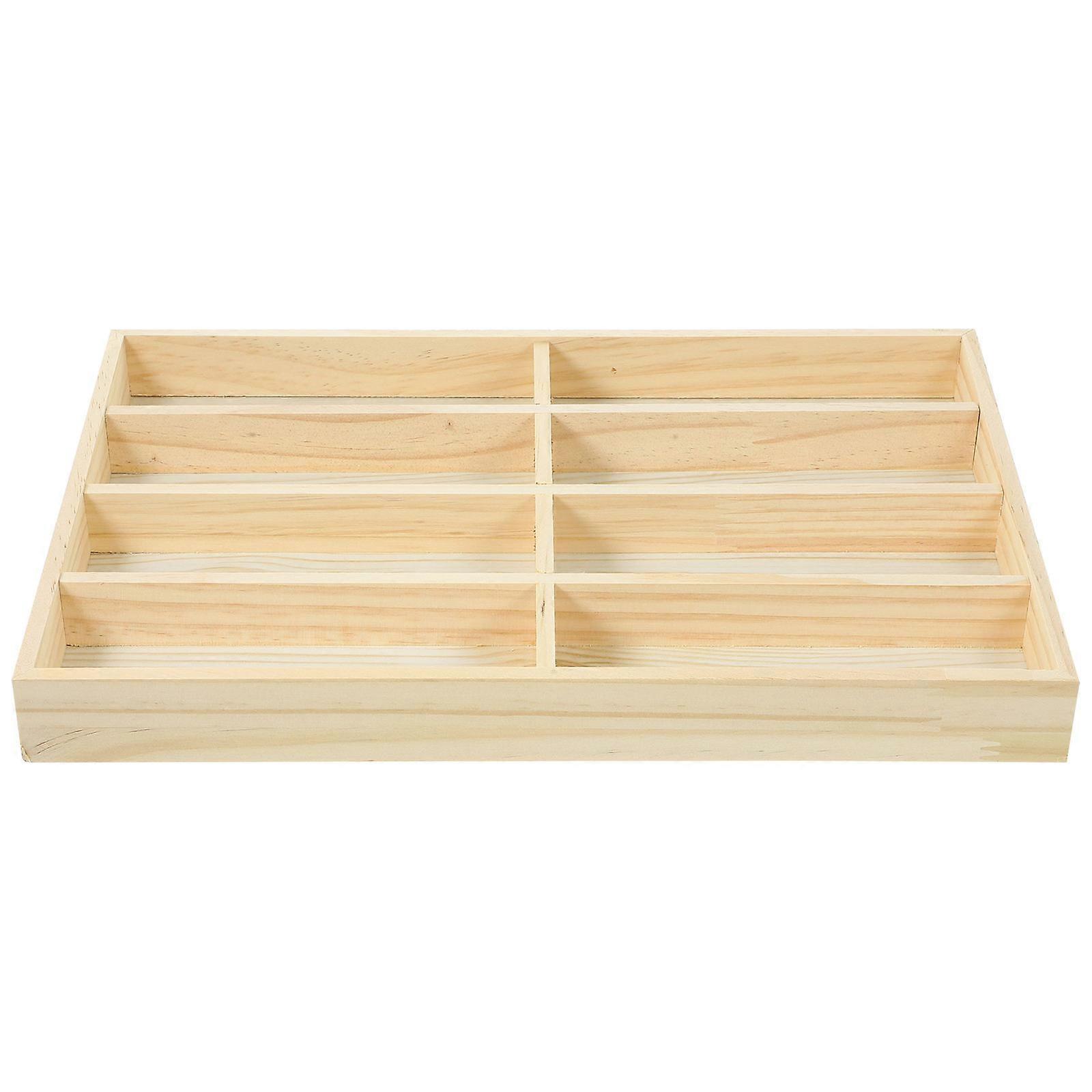 Glasses Organizer 2Pcs 8-Slot Sunglasses Stand For Store Use Wooden Functionality
