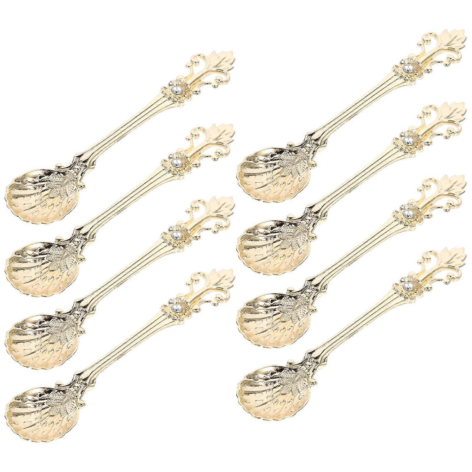 Coffee Spoons for Stirring 8Pcs Zine-Alloy Set