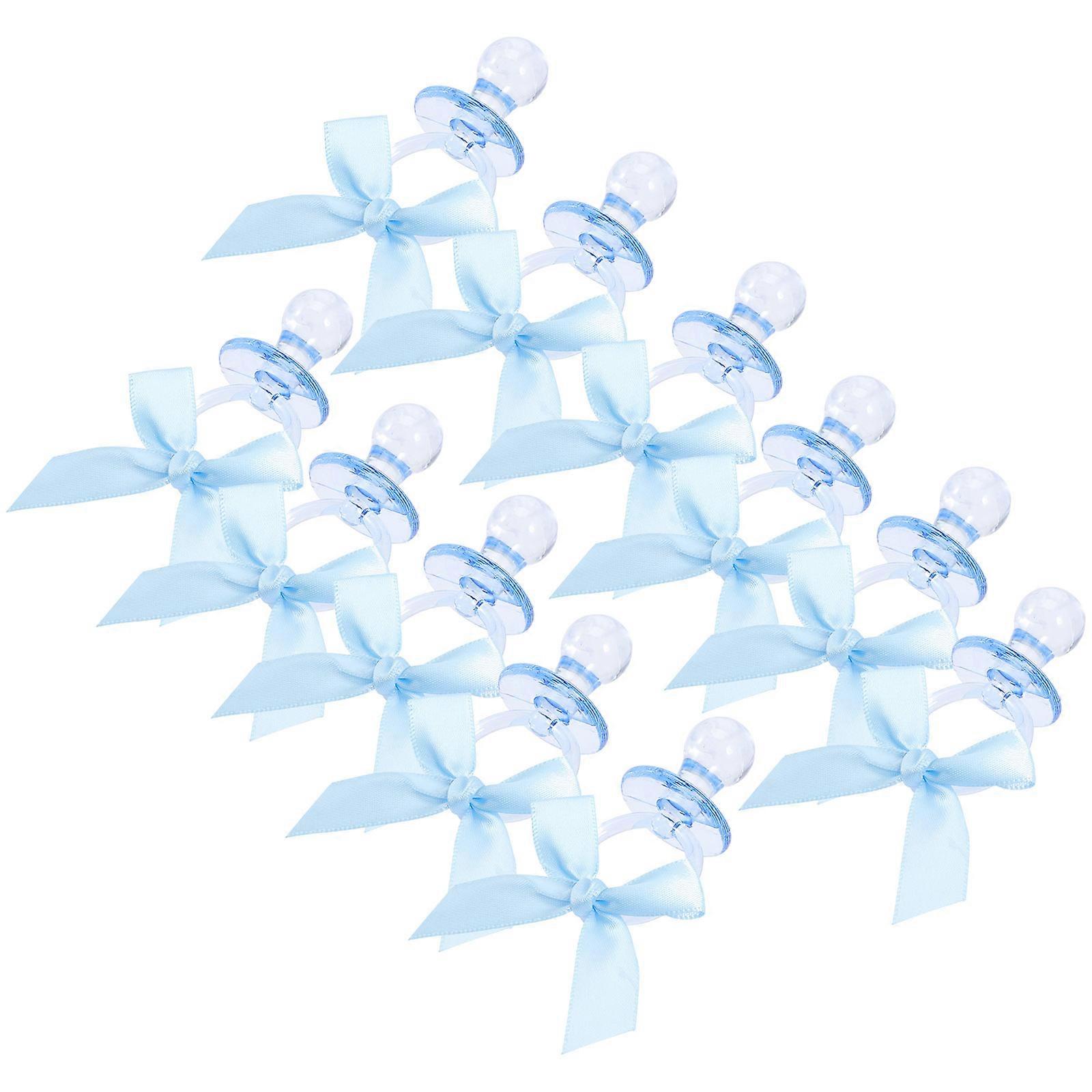 Baby Pacifiers with Bow Baby Shower Guest Prizes for Party Use 40Pcs