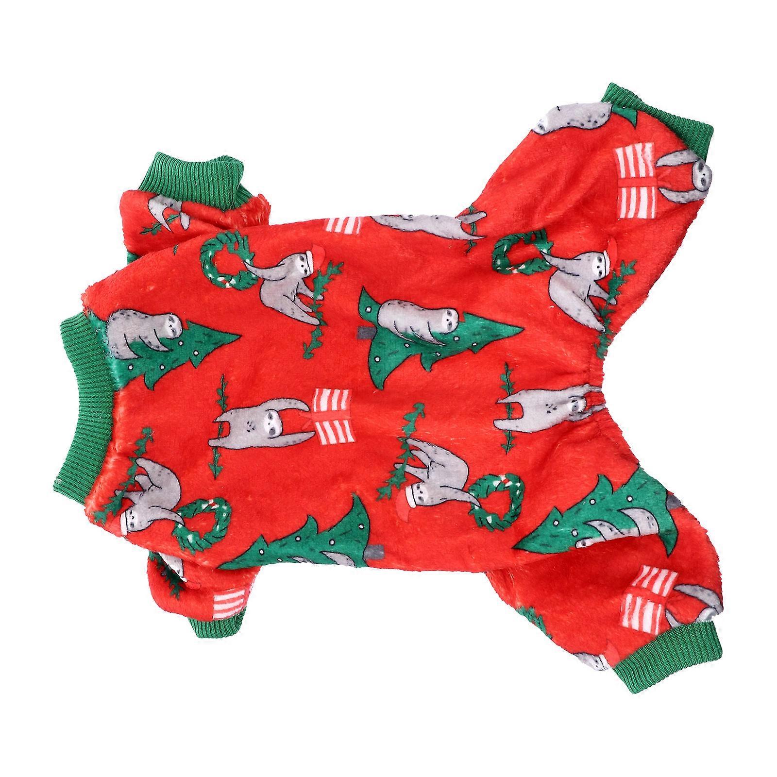 Creative Christmas Theme Dog Outfit Costume For Pet Owners Assorted Color With Warmth Feature 1Pc