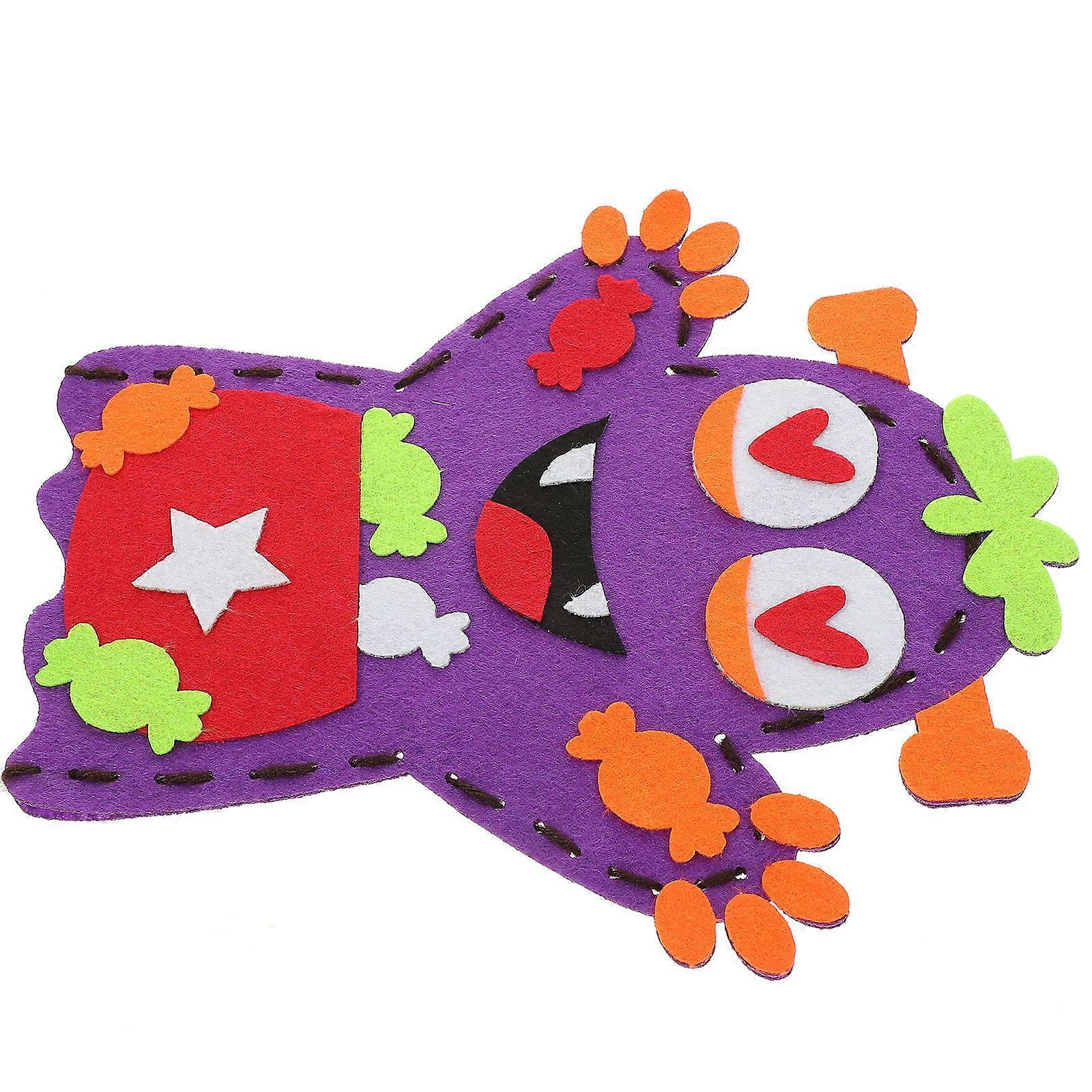 Halloween Hand Puppet Non-Woven Hand Puppet Toy for Storytelling 4Pcs