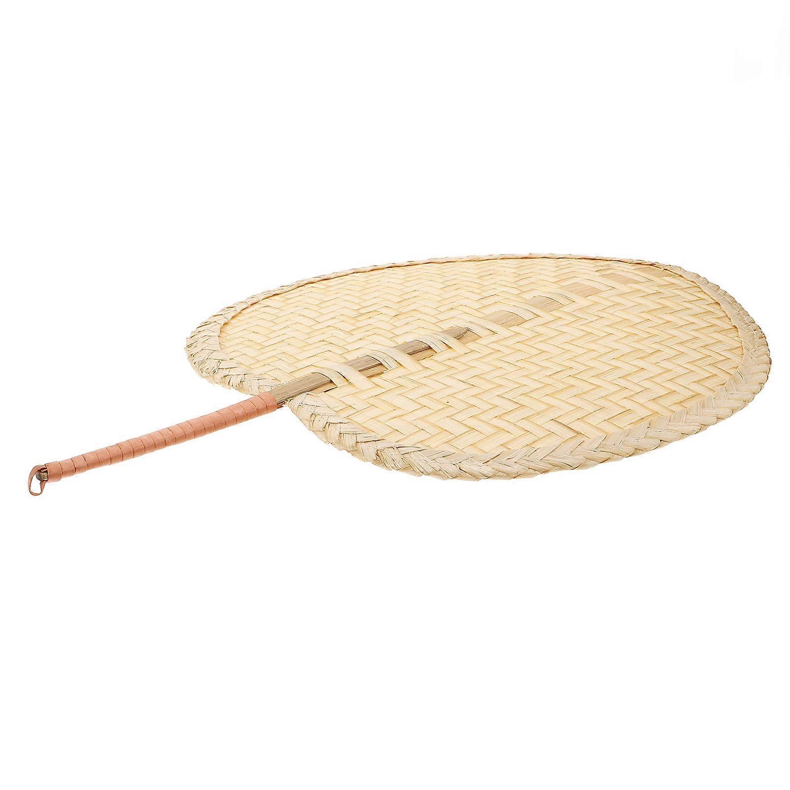 Chinese Style Bamboo Woven Fan Handheld Fan for Summer Use 3Pcs