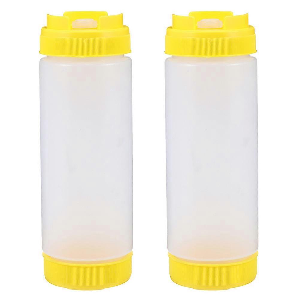 Squeeze Bottles Sauce Dispenser Holding Liquids and Sauces Home Use 6.5x20.5cm Easy to Clean 2Pcs