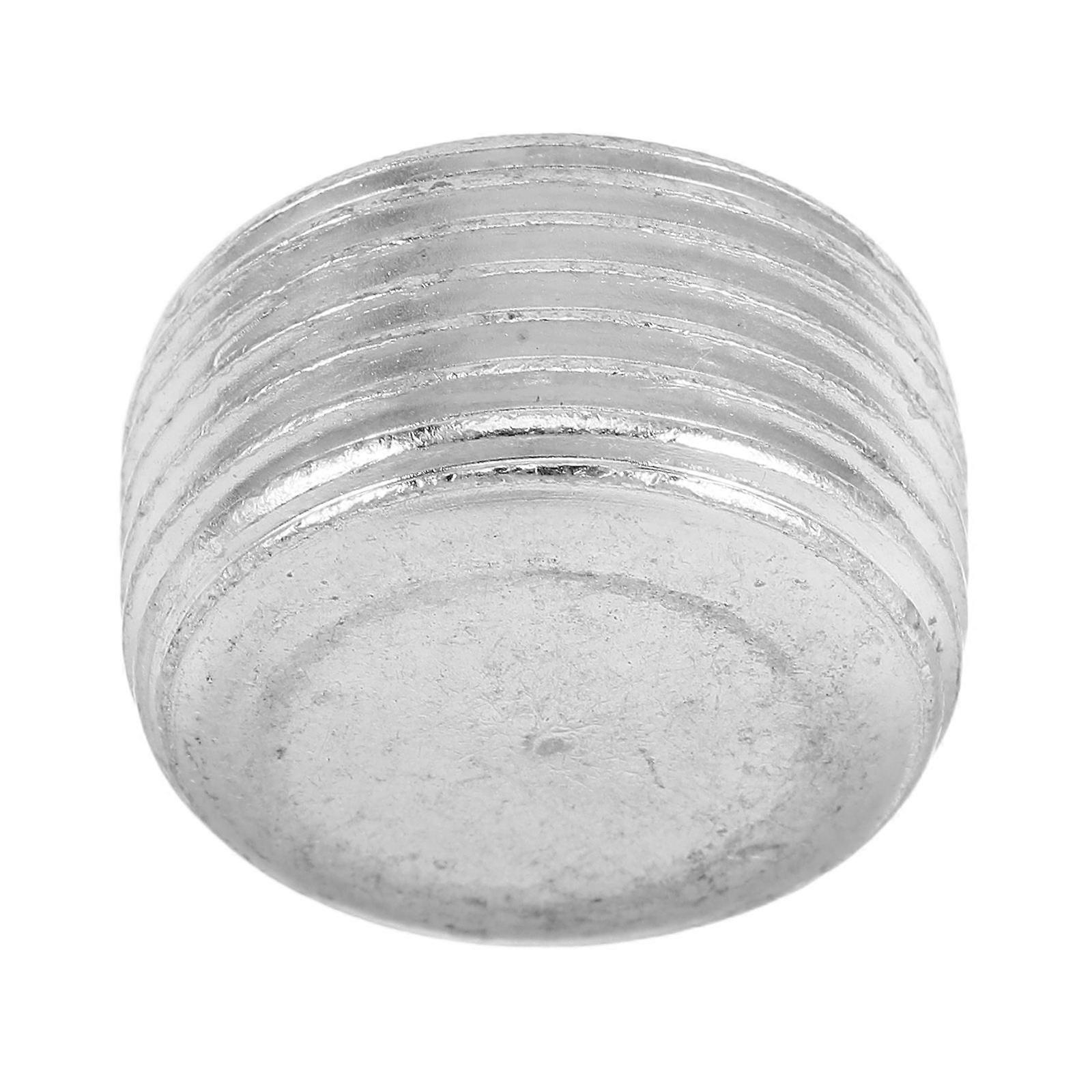 Threaded Copper Pipe Caps for DIY Plumbing 4Pcs Silver Pipe Fitting Plugs