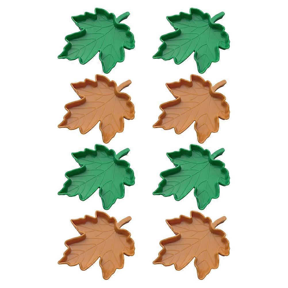 Leaf Reptile Feeding Dish Plastic Bowls 24Pcs for Tortoise Drinking