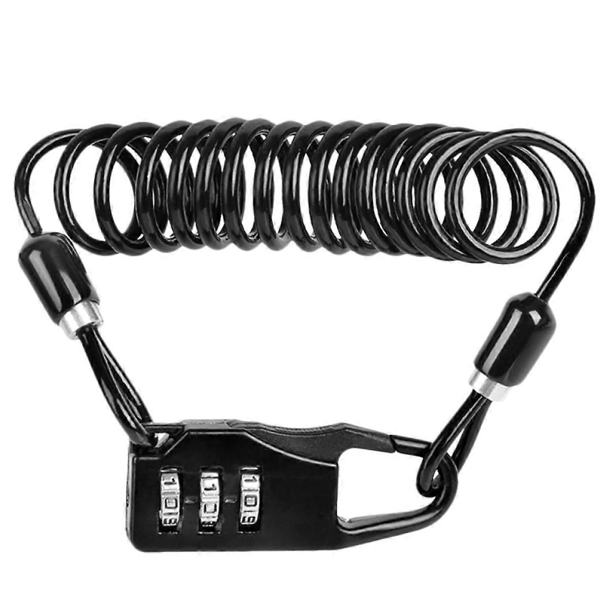 Bike Cable Lock Combination Password Security Flexible Wire Rope Anti Theft Lock For Bicycle And Motorcycle Strength Steel
