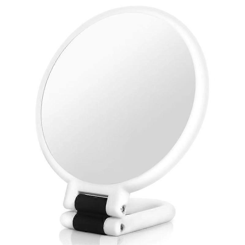 15x Magnifying Mirror Double Sided Folding Mirror with Handle, Pocket Makeup Mirror Tinted Mirror Folding Barber Mirror Suitable for Various Makeup D