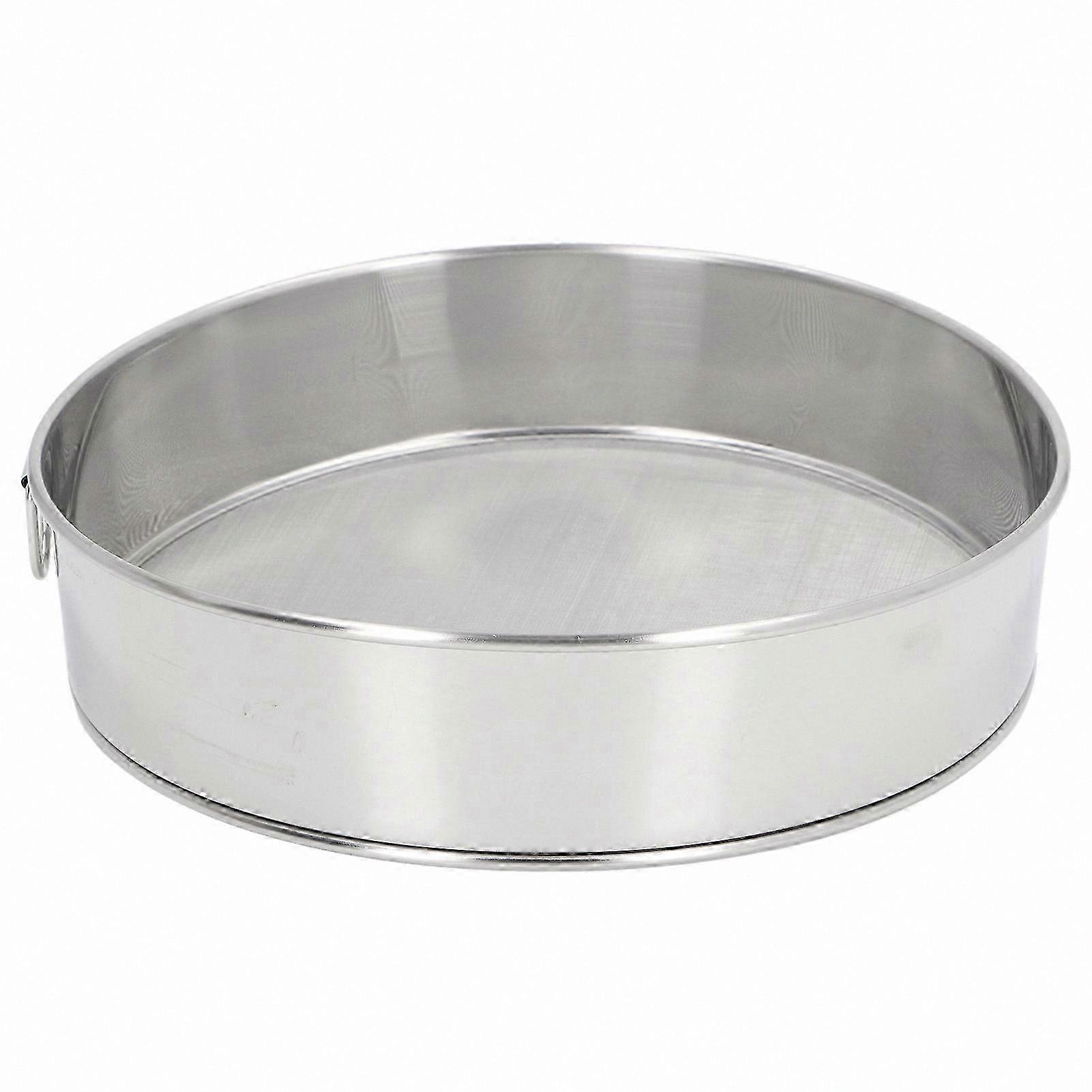 Large 80 Mesh Sifter with Anti-Stick Coating, Stainless Steel Flour Sieve for Cocoa Powder, Powdered Sugar and Baking Use