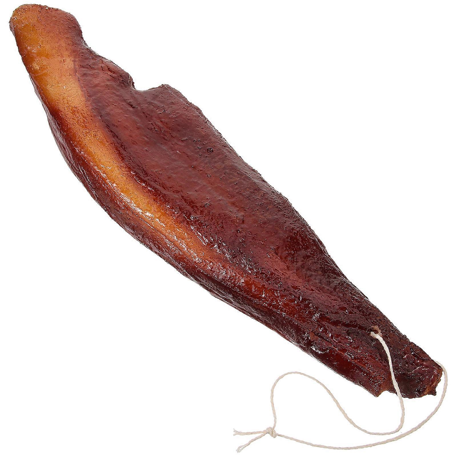 Realistic Fake Cured Meat Model for Decor Brown PU Simulation Prop