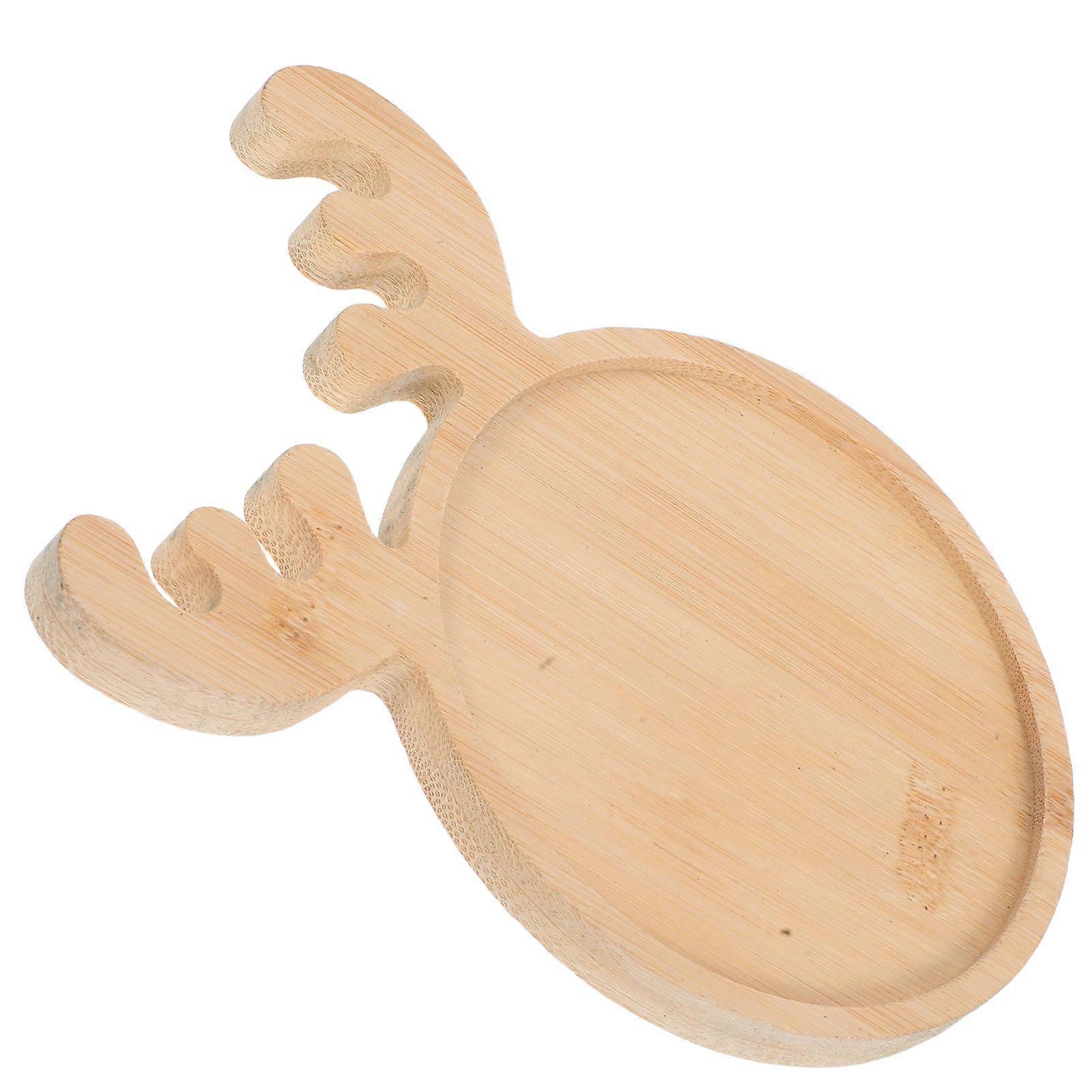 Craft Base Stand Bamboo Mosaic Tray Chocolate Material for Flower Coasters 1Pcs