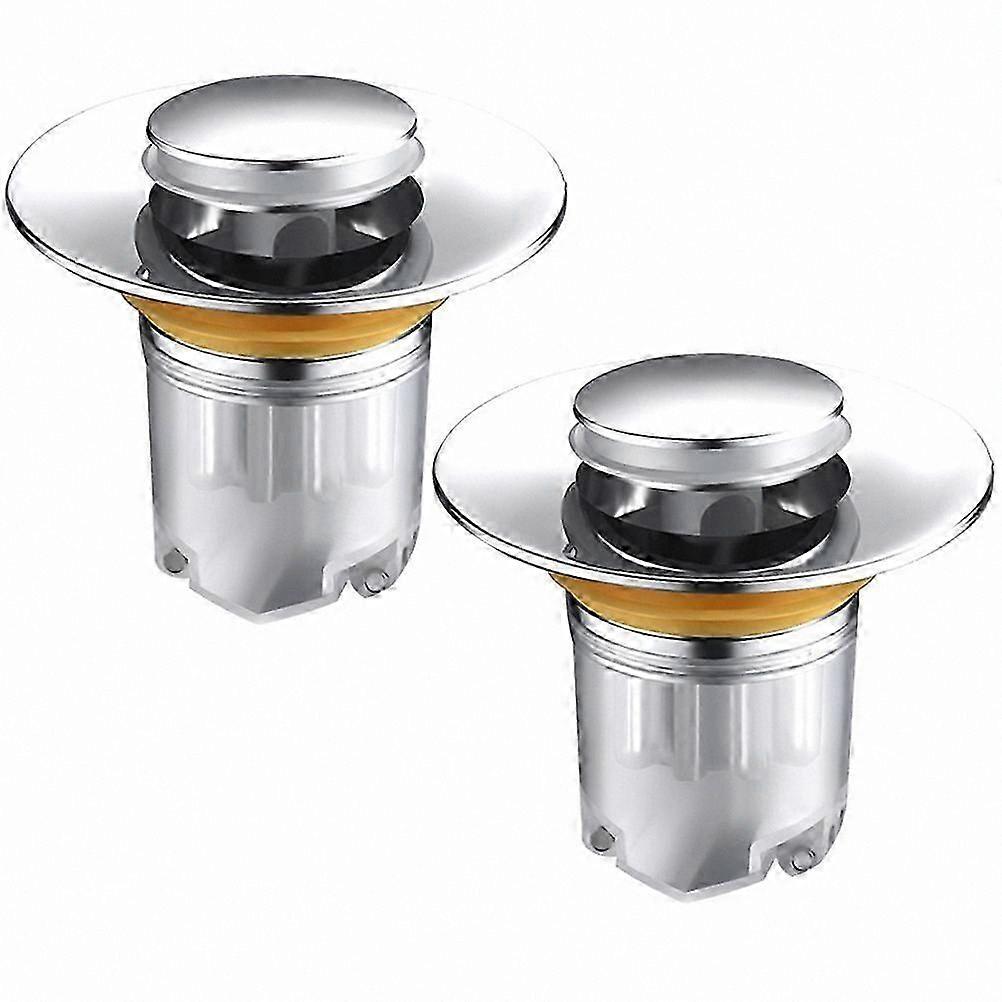 Modern Basin Drain Plug 2Pcs Corrosion Resistant Wash Basin Stopper for Drain Blocking