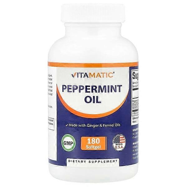 Vitamatic, Peppermint Oil, 180 Softgel