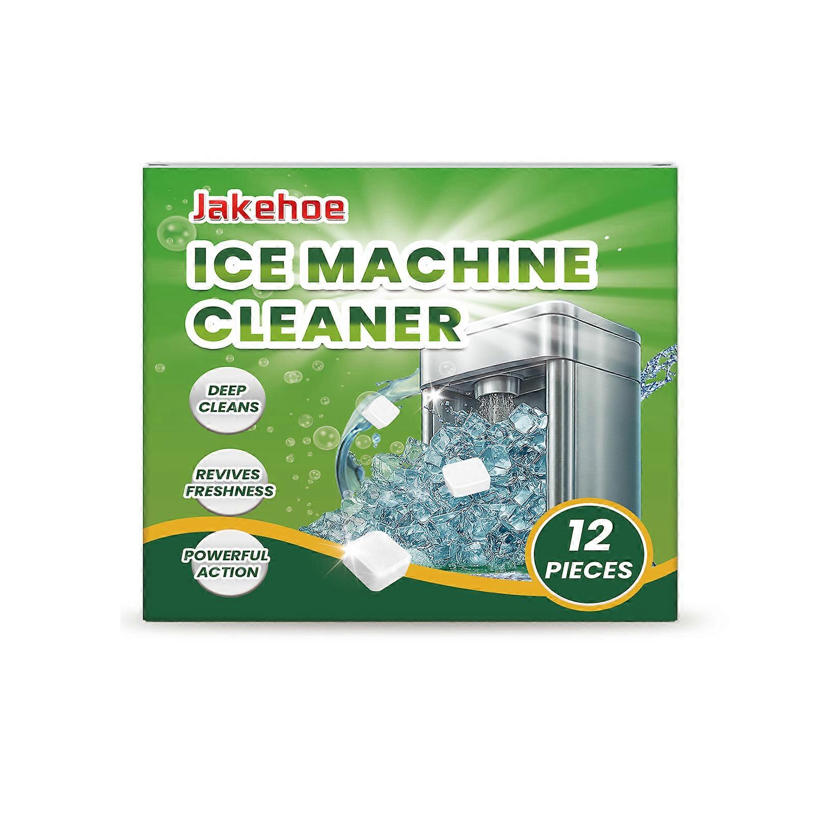 Jue Fish Ice Maker Descaling Tablets Clean Scale, Gently Clean Ice Tray, Ice Maker Cleaning Effervescent Tablets