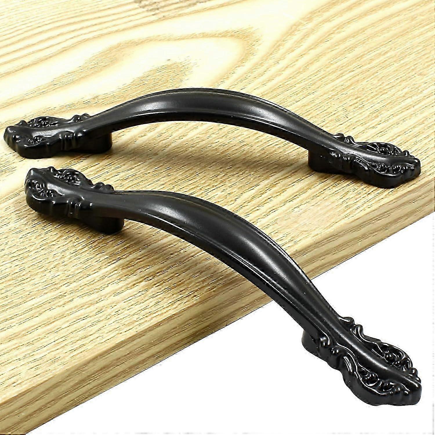6pcs Hardware Pull Handle Kitchen Cabinet Handles, Matte Black Antique Drawer Pulls Hardware Kitchen Handles Cabinet Pulls Door Pull Handle1182