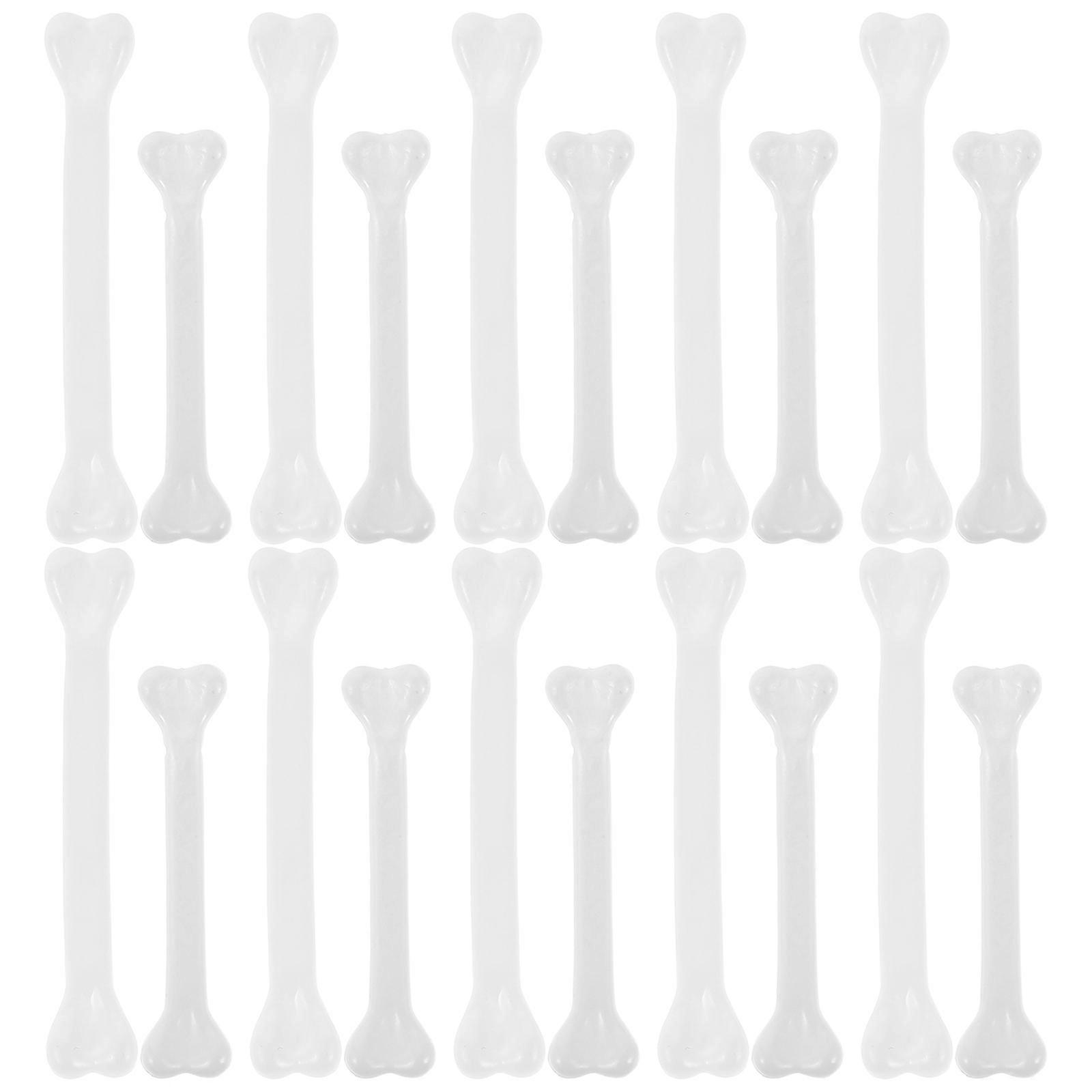Halloween Plastic Bones Miniature Bone Props for Hanging 120Pcs Set