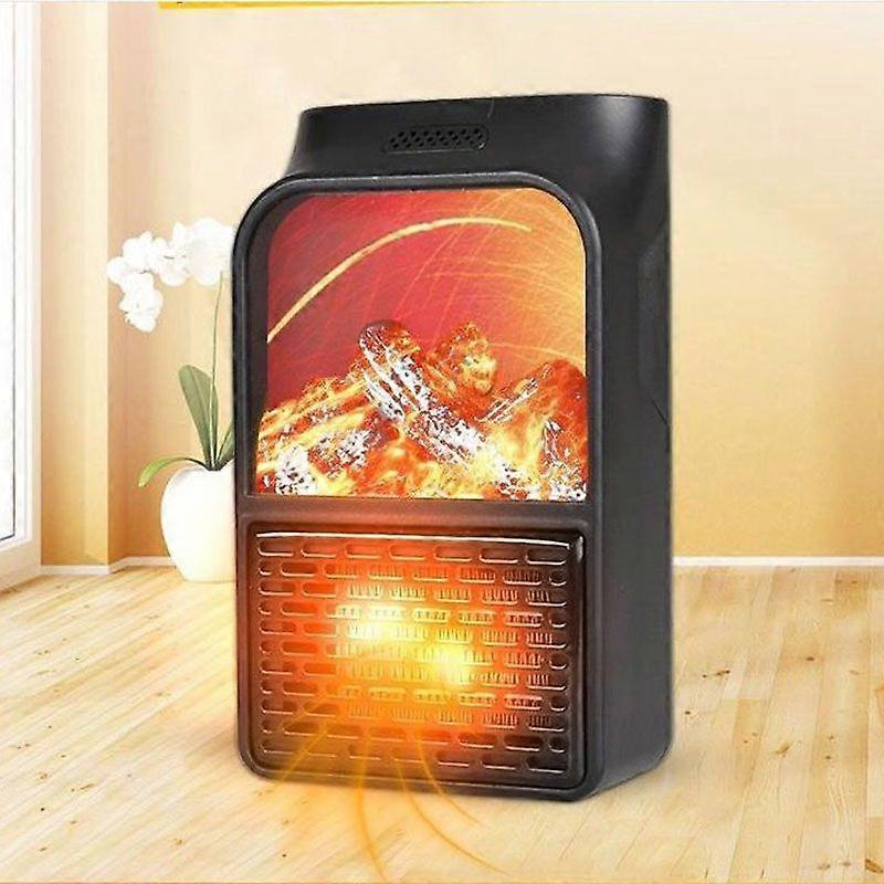 Flame Simulation Mini Portable Desktop Heater Without Remote Control UK