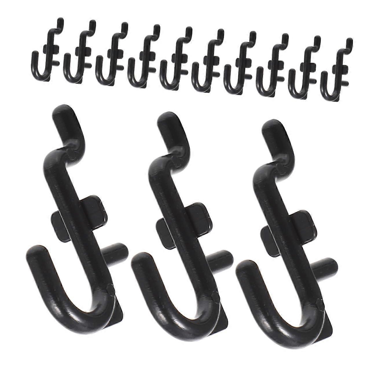 Plastic Pegboard Hooks 30Pack for Garage Tool Organization, EasyInstall Pegboard Hangers for DIY and  Work