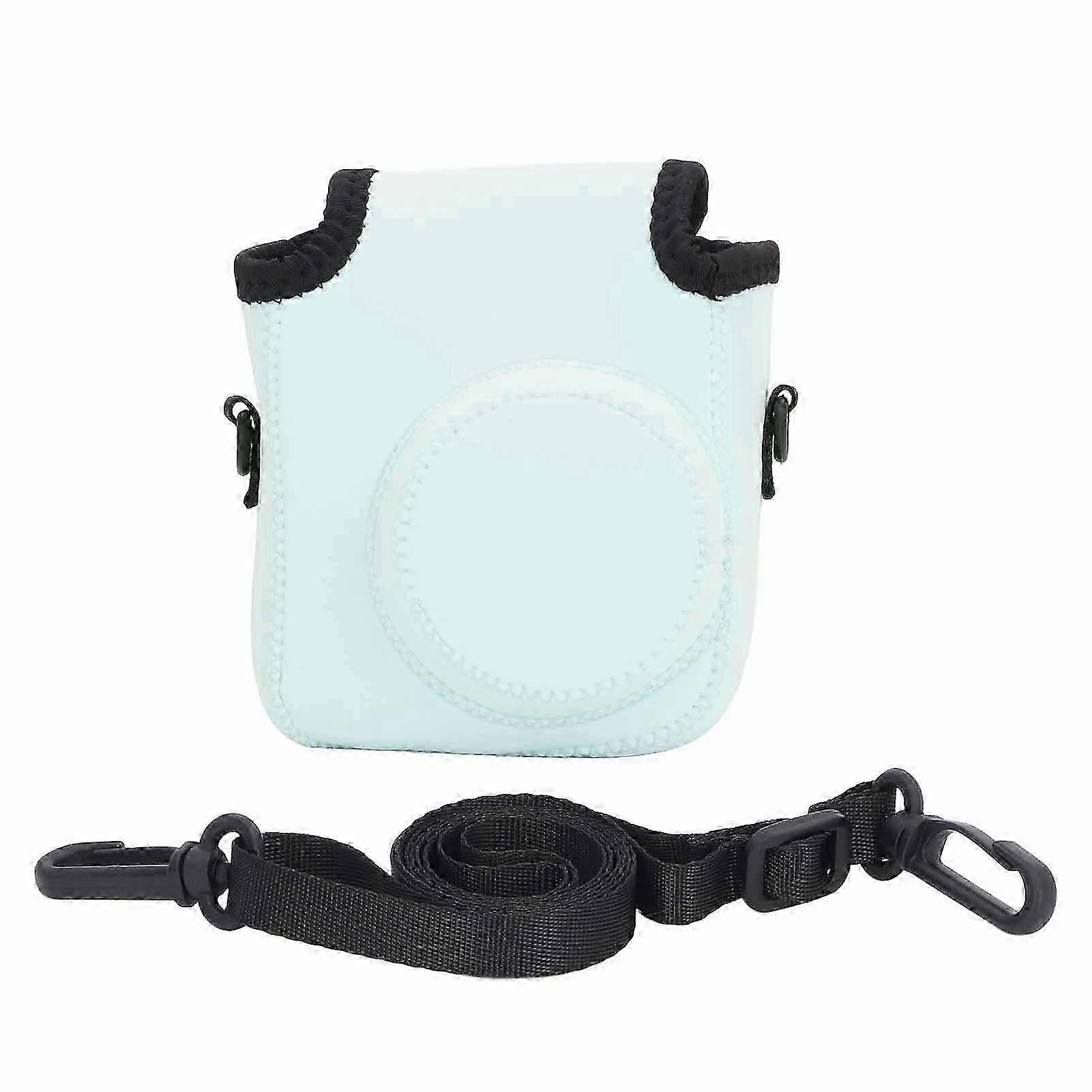 Instant Camera Case Easy to Use Dust Proof Adjustable Shoulder Strap Instant Camera Storage Bag for Instax Mini 12 Light Green 25-26