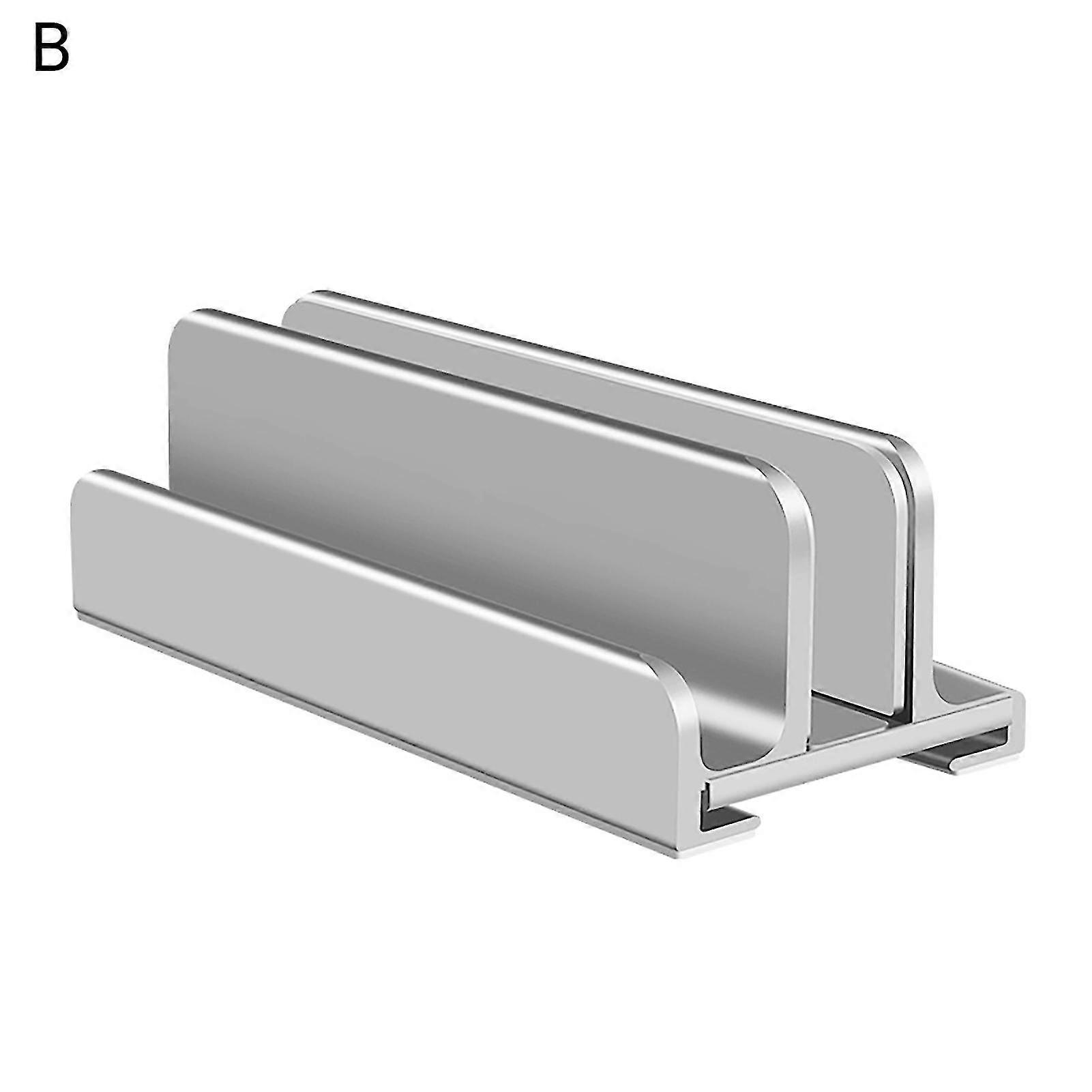 Fiauli Laptop Storage Stand Good Hardness Anti-skid Notebook Three Positions Vertical Storage Dock for Office 25-26s