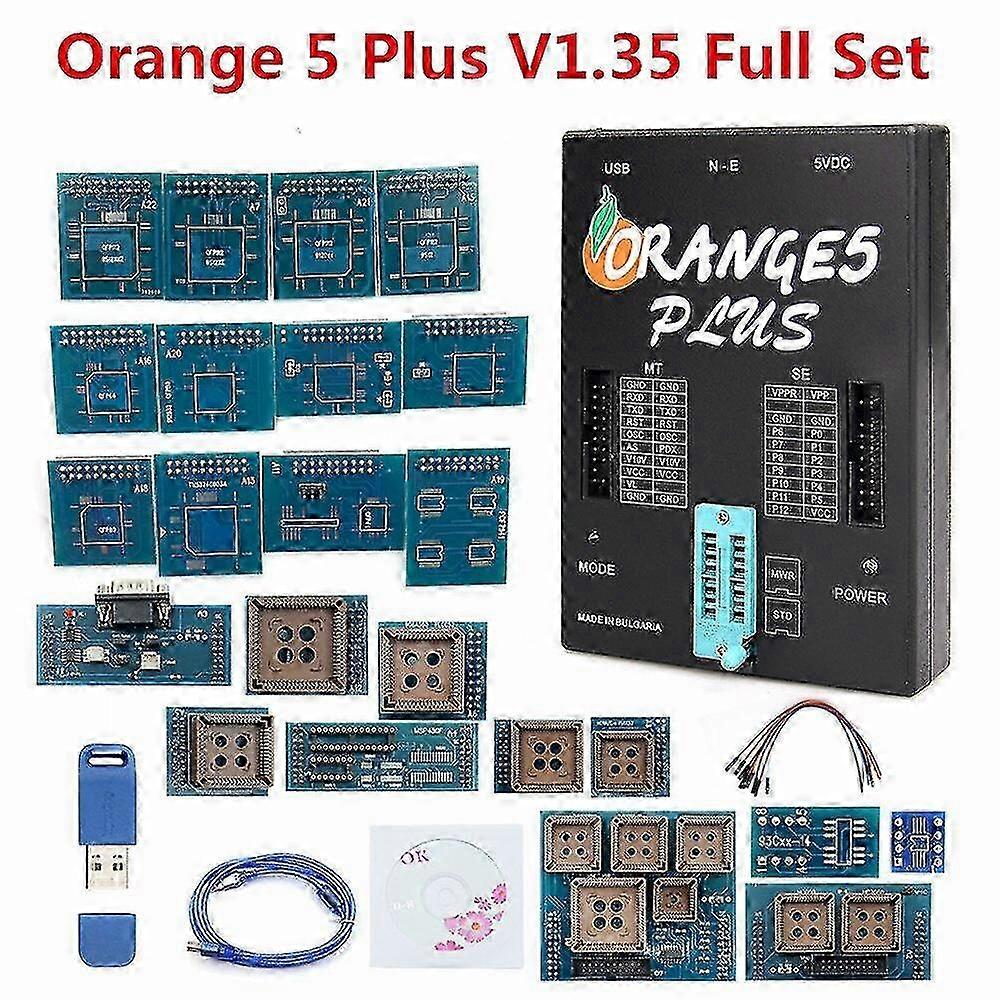 Overseas Full Orange5 V1.36/plus V1.35 Programmer Diagnostic Tool With Full Adapters Orange5 Ecu Programmer Immo Dash Orange 5