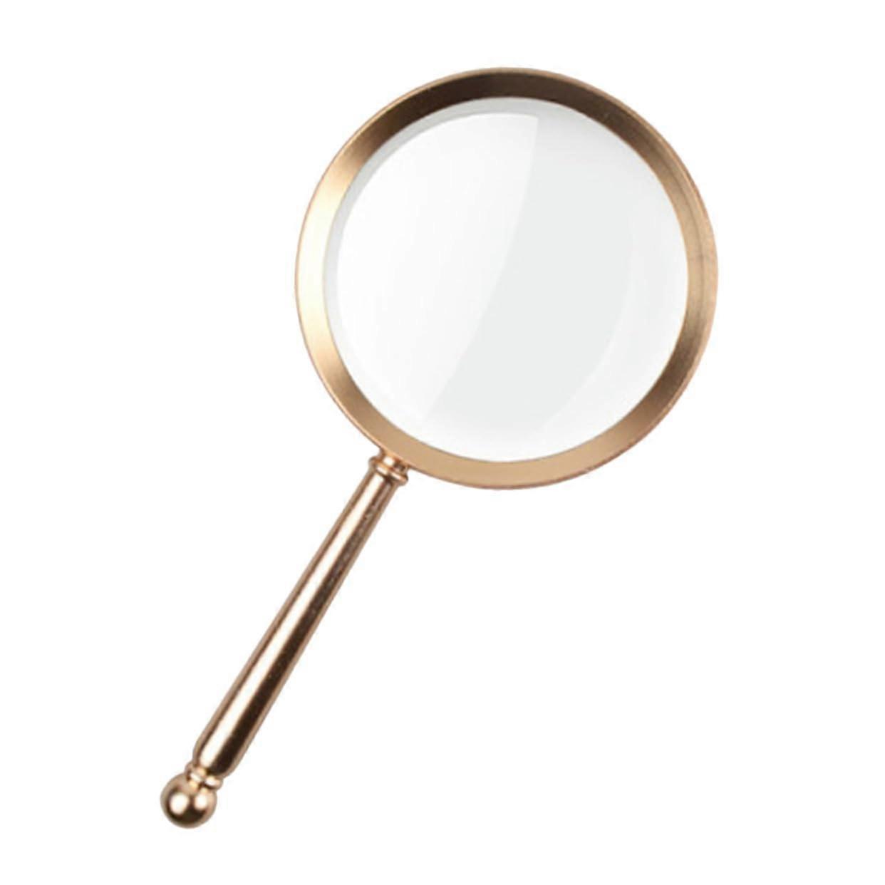 Handheld Reading Magnifier With Handle Design  Glass Portable Lightweight For Elderly And Nature Exploration