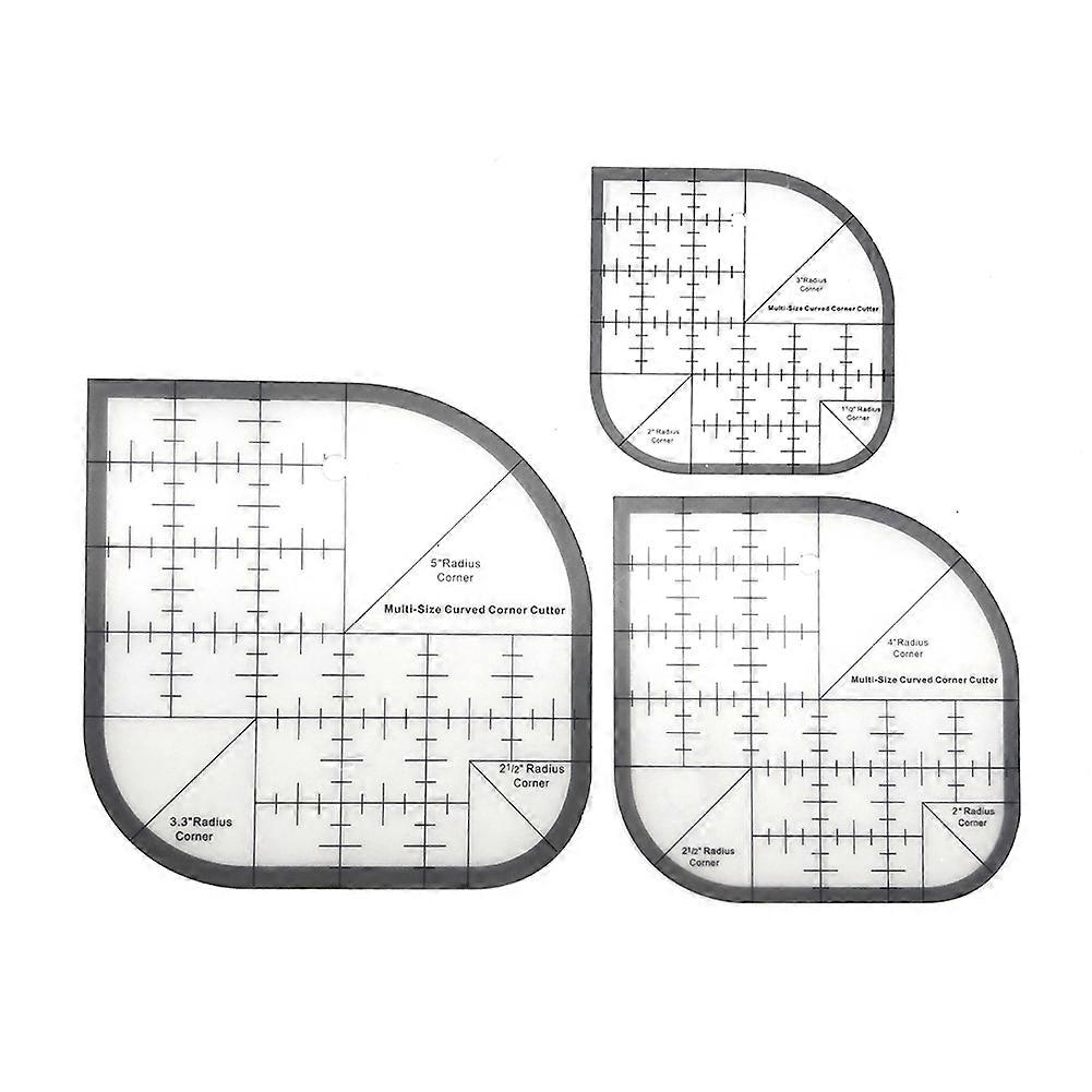 Curved Corner Cutter Quilting Ruler,Sewing Ruler,Acrylic Patchwork Quilting Templates Tools