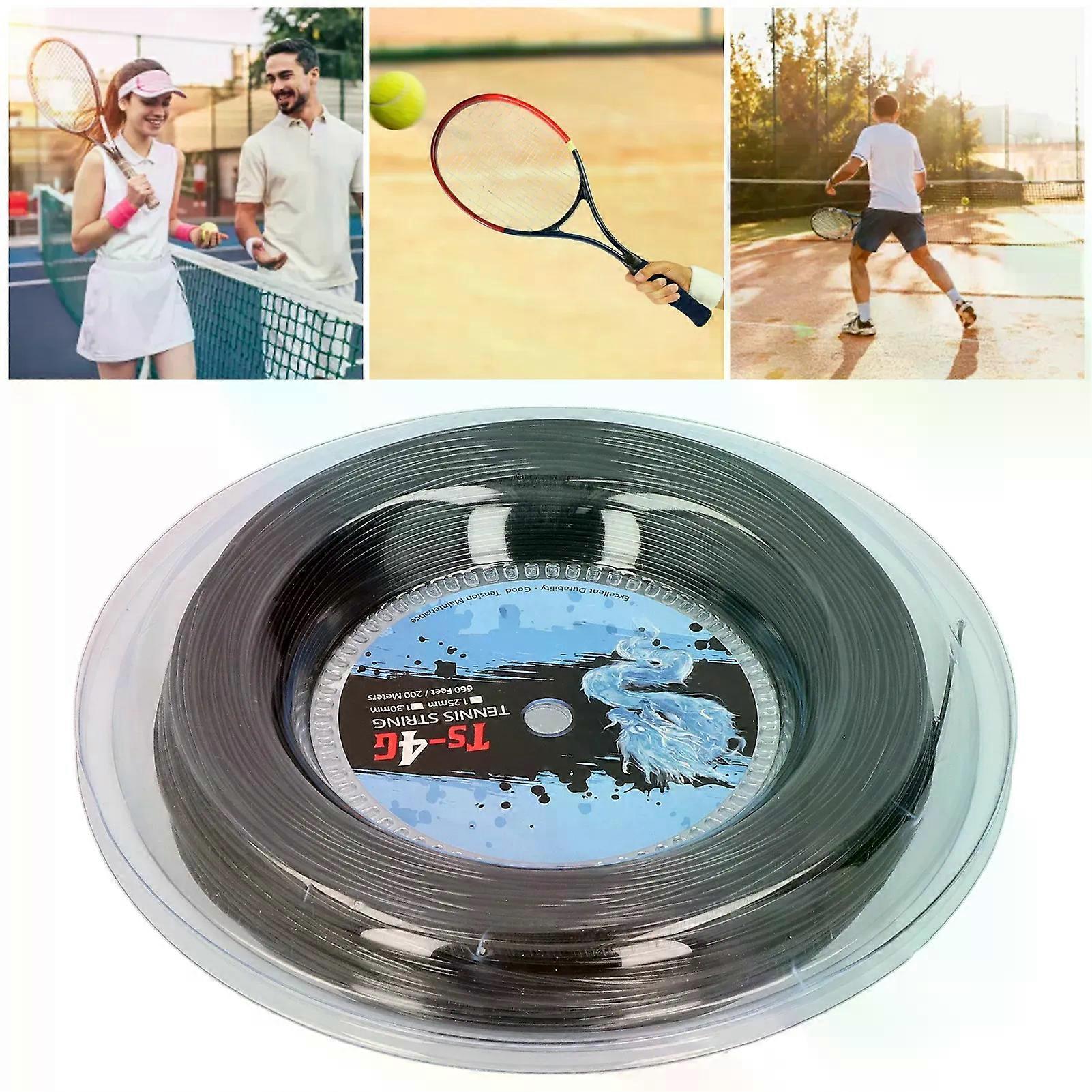 200m Polyester Tennis Racket String Round StrikeResistance Hard Racquet String 200m Tennis String Round Tennis Accessory