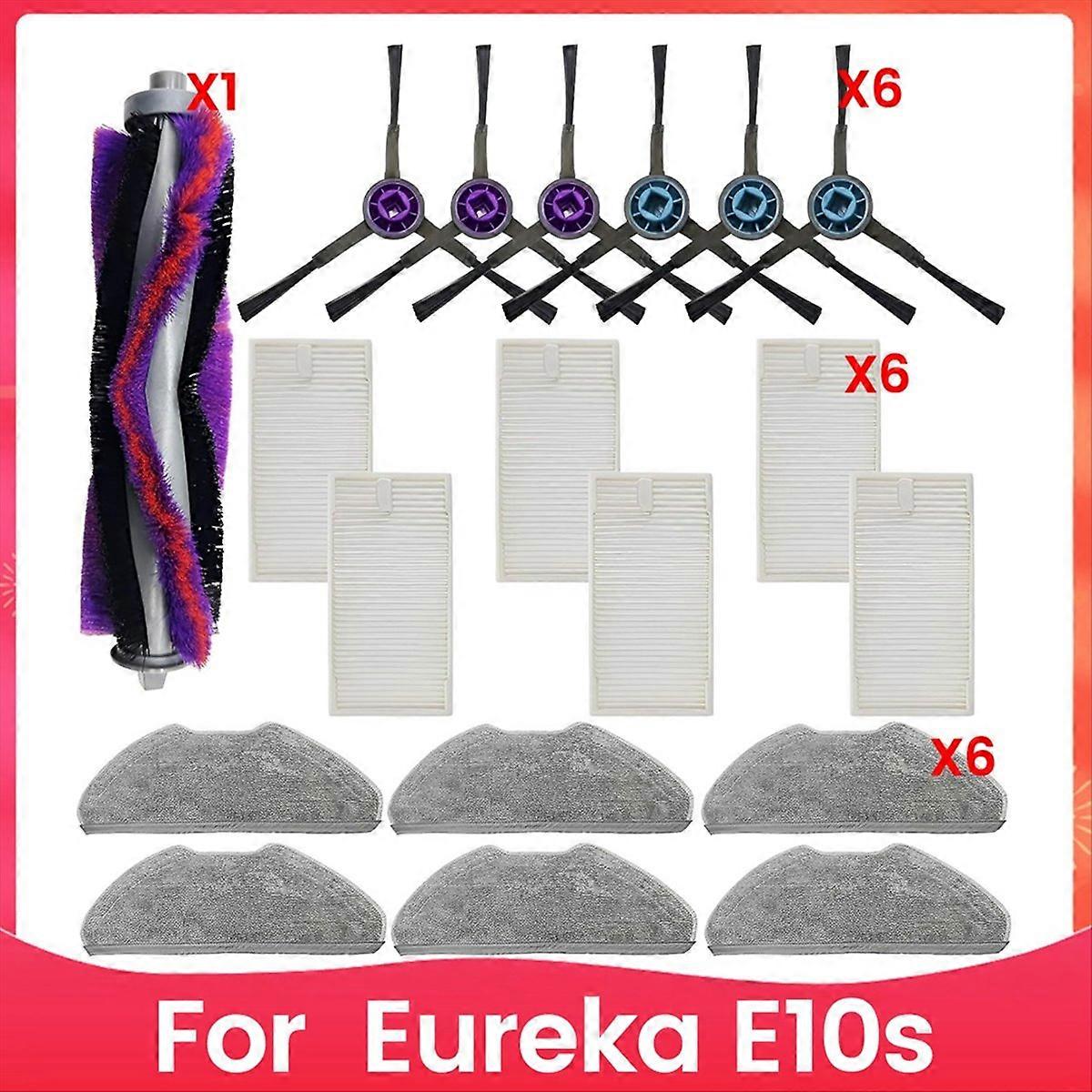 For Eureka E10s Robot Vacuum Cleaner Main Side Brush Filters Mop Pad