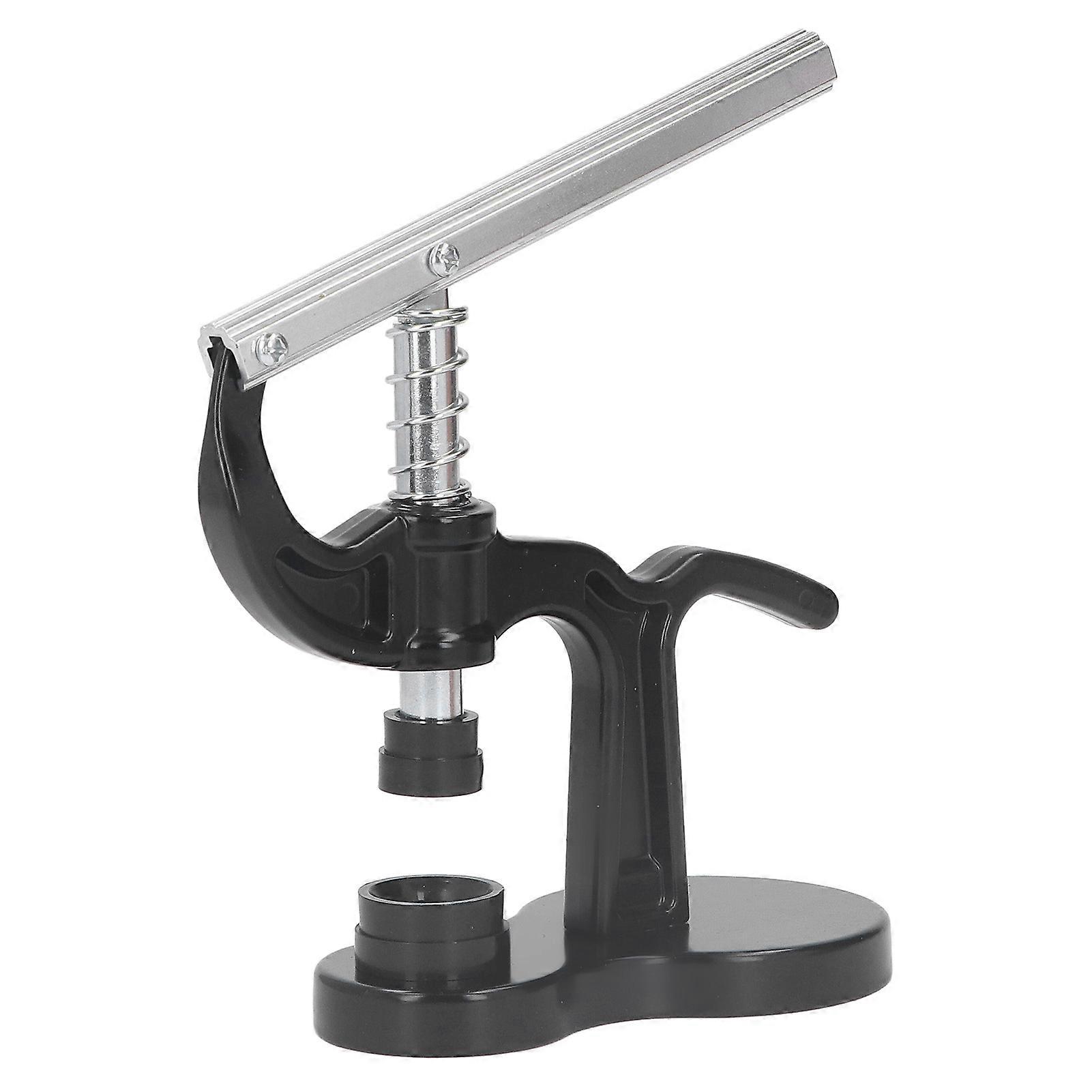 Watch Case Press Spring Arm Non Slip Handle Watch Back Case Closer with 12 Dies for Repair Maintenance 