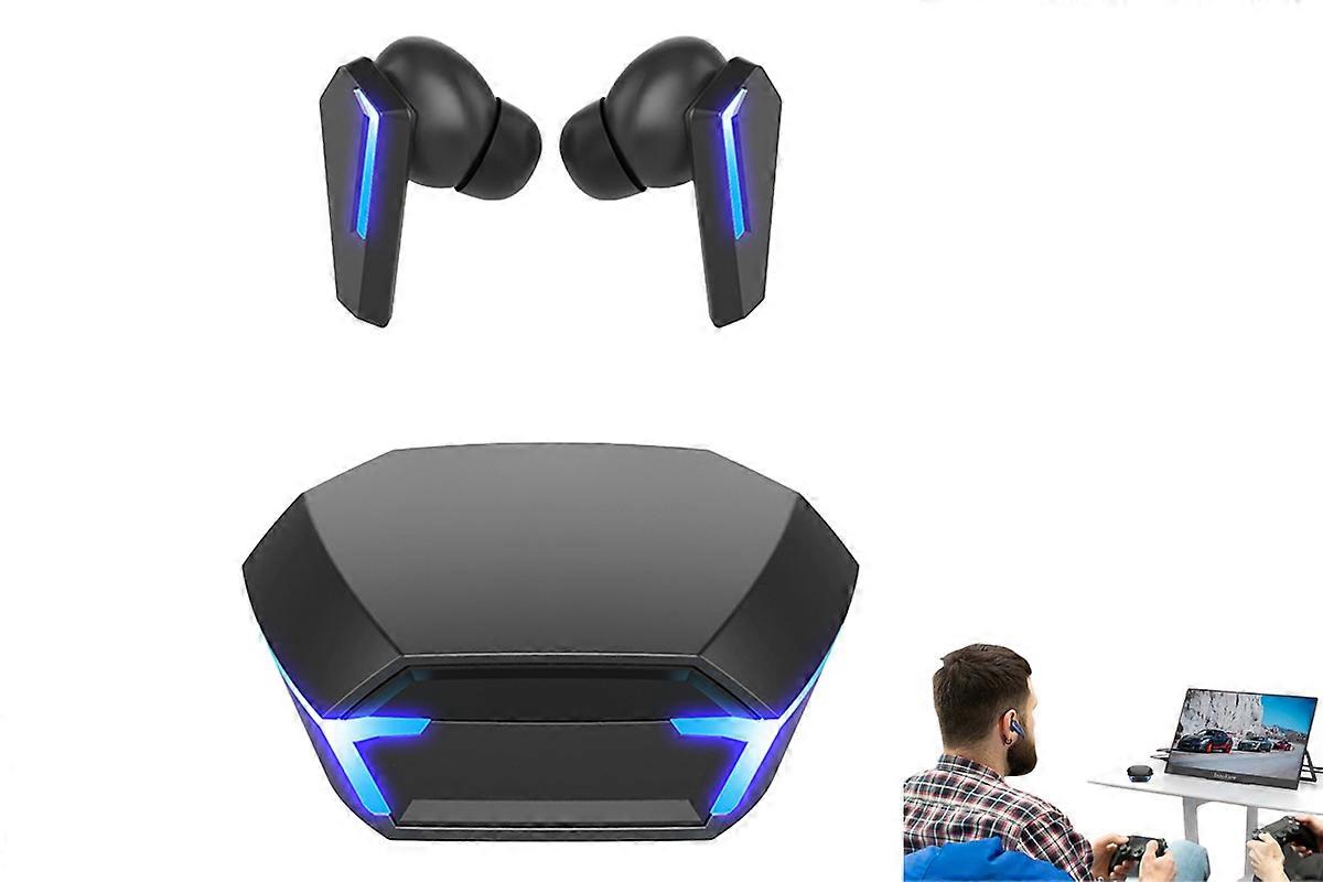Wireless Gaming Earbud Bluetooth Headphones with Breathing Light Music Mode