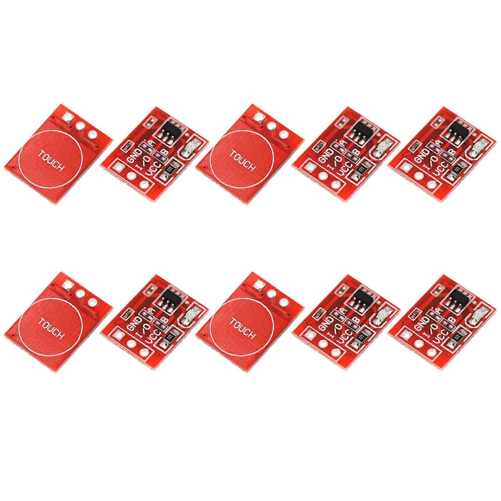 Pack Of 10 Touch Button Module Capacitive Sensors Module Capacitive Switches For Pi Projects High Low LevelOutput Multicolor