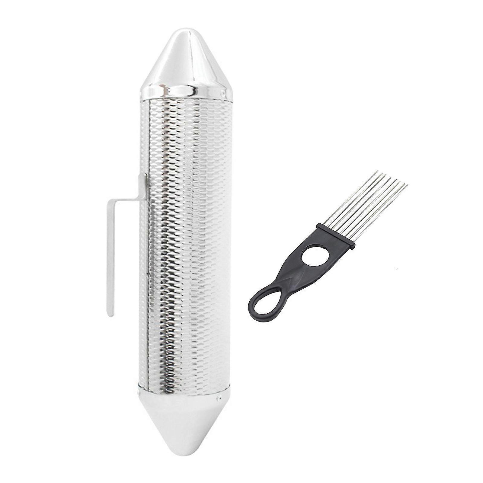 Metal Guiro Shaker Percussion Guiro Instrument with Scraper Percussion Instrument Band Accompaniment Guiro Enduring Multicolor