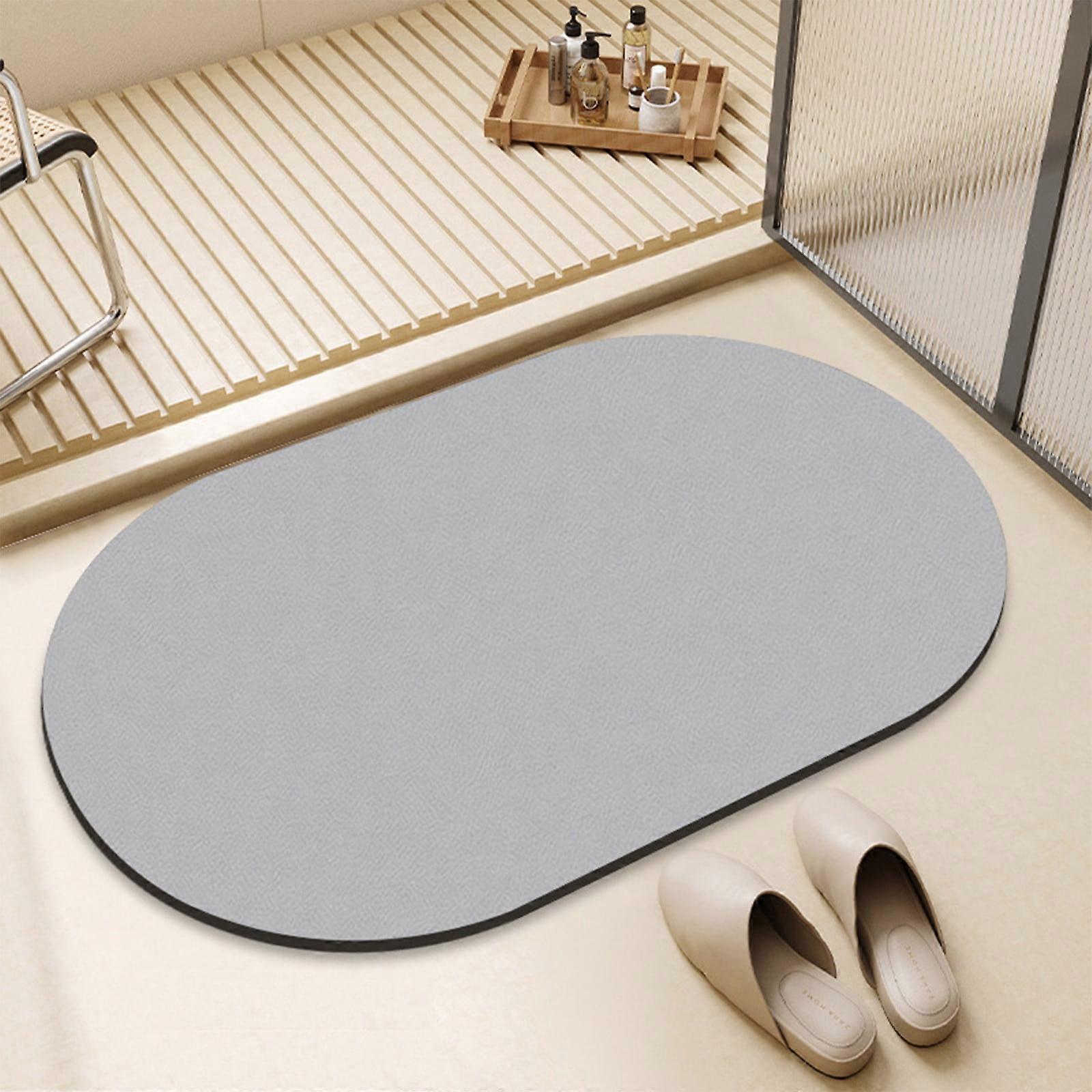 Kraoden Super Absorbent Bath Mat with Rubber Backing - Quick Drying, Non-Slip, Machine Washable - Perfect for Bathroom and Shower - Size 16x24 Inches