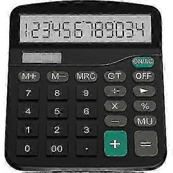 Enhanced Function Desktop Calculator - Black, Perfect for  Year Needs