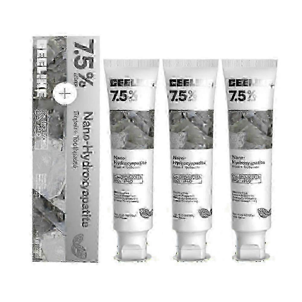 3-Pack CEELIKE Hydroxyapatite Toothpaste Enamel Strengthening & Sensitivity Whitening