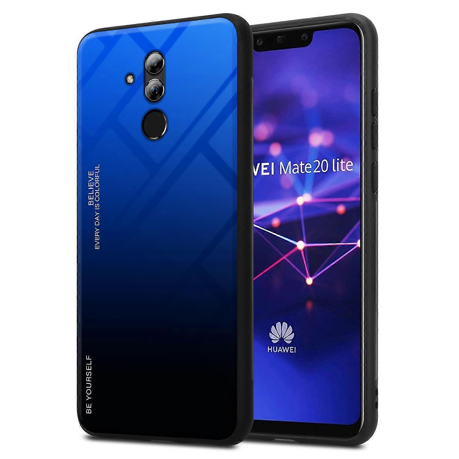 Θήκη Huawei MATE 20 LITE TPU - Πίσω κάλυμμα με προστατευτικό γυαλί - Δίχρωμο