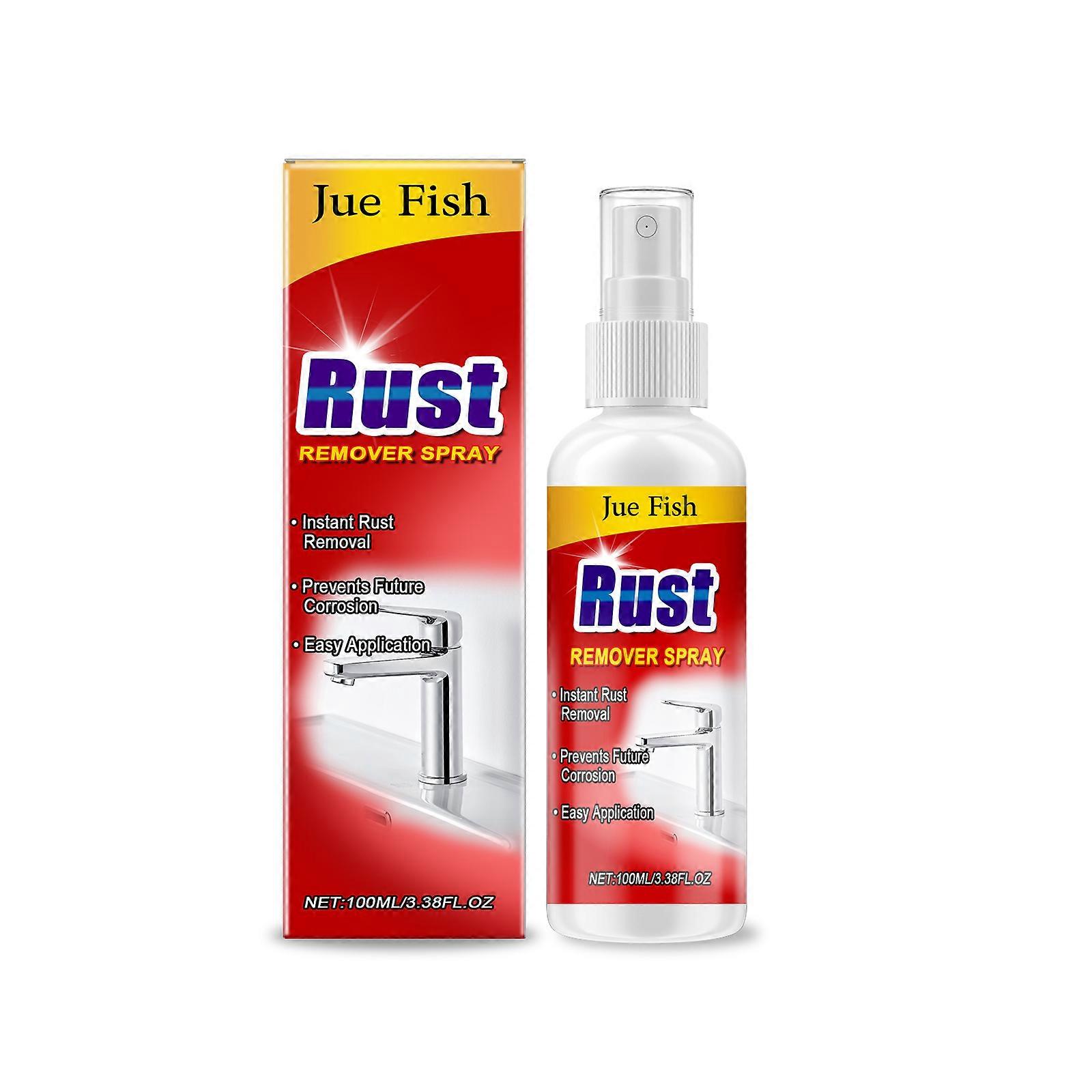 Jue Fish Rust Remover Spray, Multi-Functional Metal Grease For Easy Cleaning Citric Acid Formula Corrosion Protection